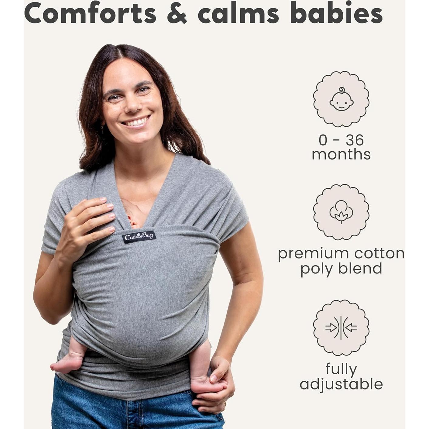 Funda Portabebés Cuddlebug Menta - Sin Manos, 3-16 kg