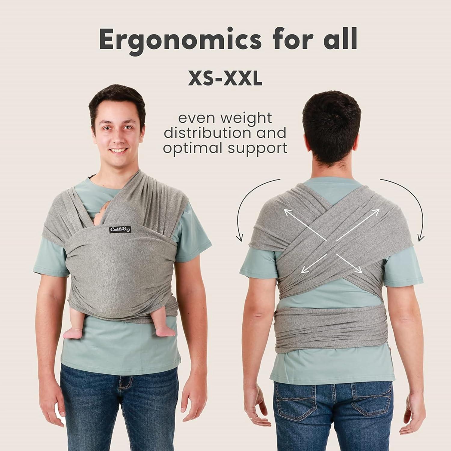 Funda Portabebés Cuddlebug Menta - Sin Manos, 3-16 kg