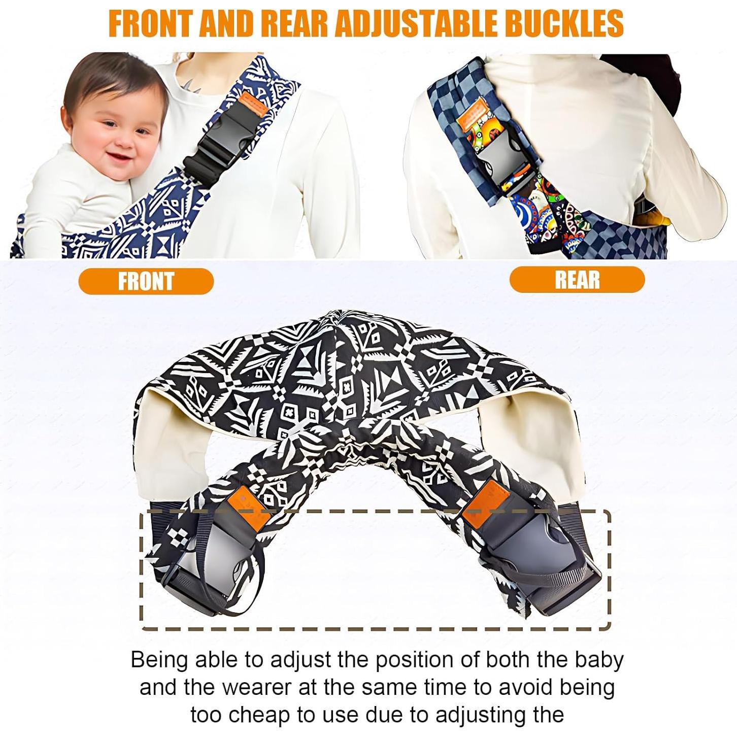 Portabebés Sling Ajustable Algodón para Bebés 4.5-13.6 kg