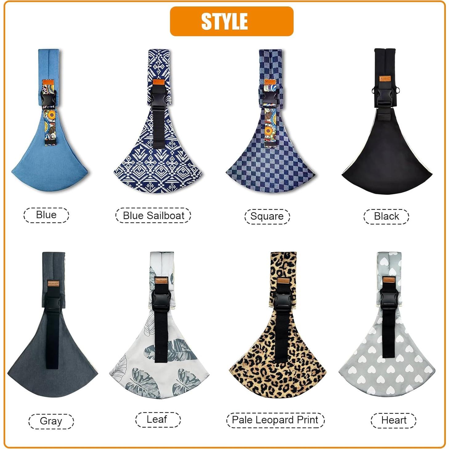 Portabebés Sling Ajustable Algodón para Bebés 4.5-13.6 kg