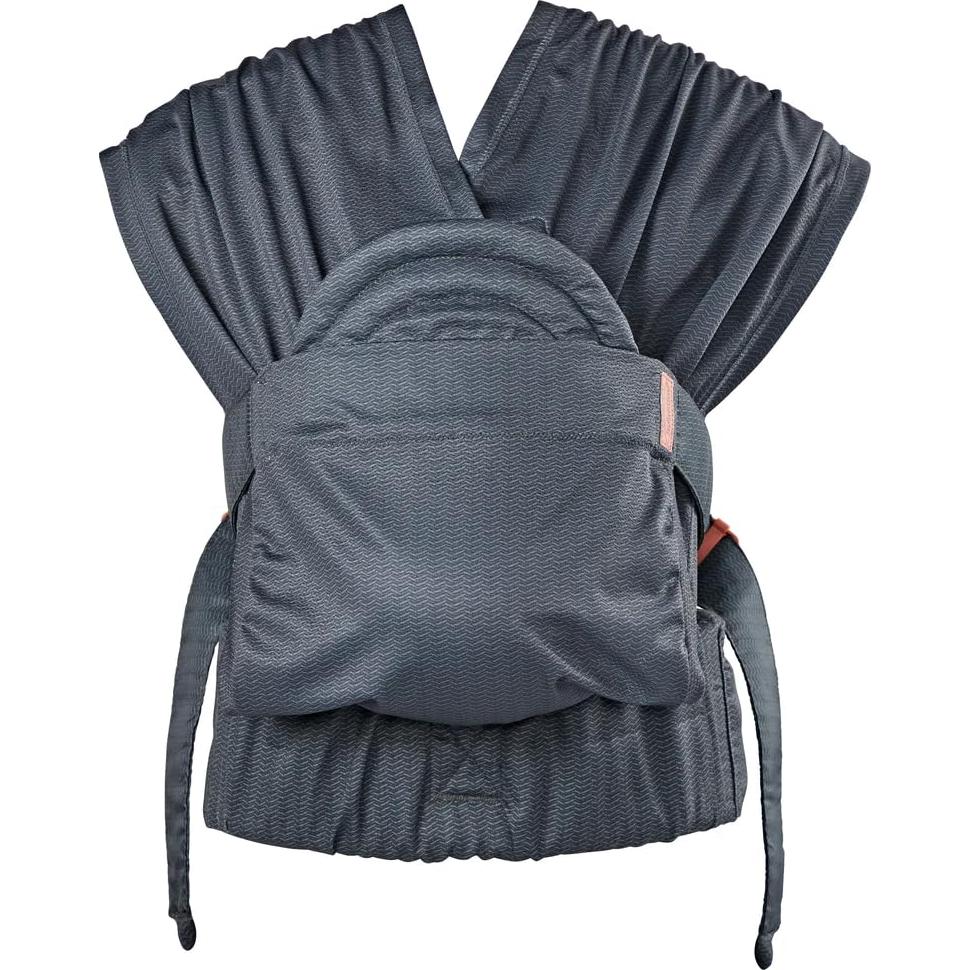 Portabebés Fular Ajustable Infantino - Negro, 3.2-11.8kg