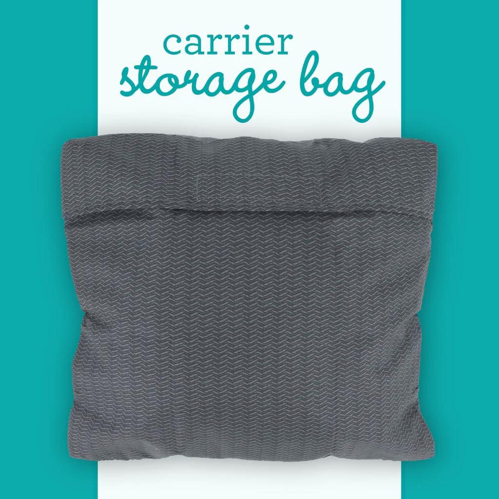 Portabebés Fular Ajustable Infantino - Negro, 3.2-11.8kg