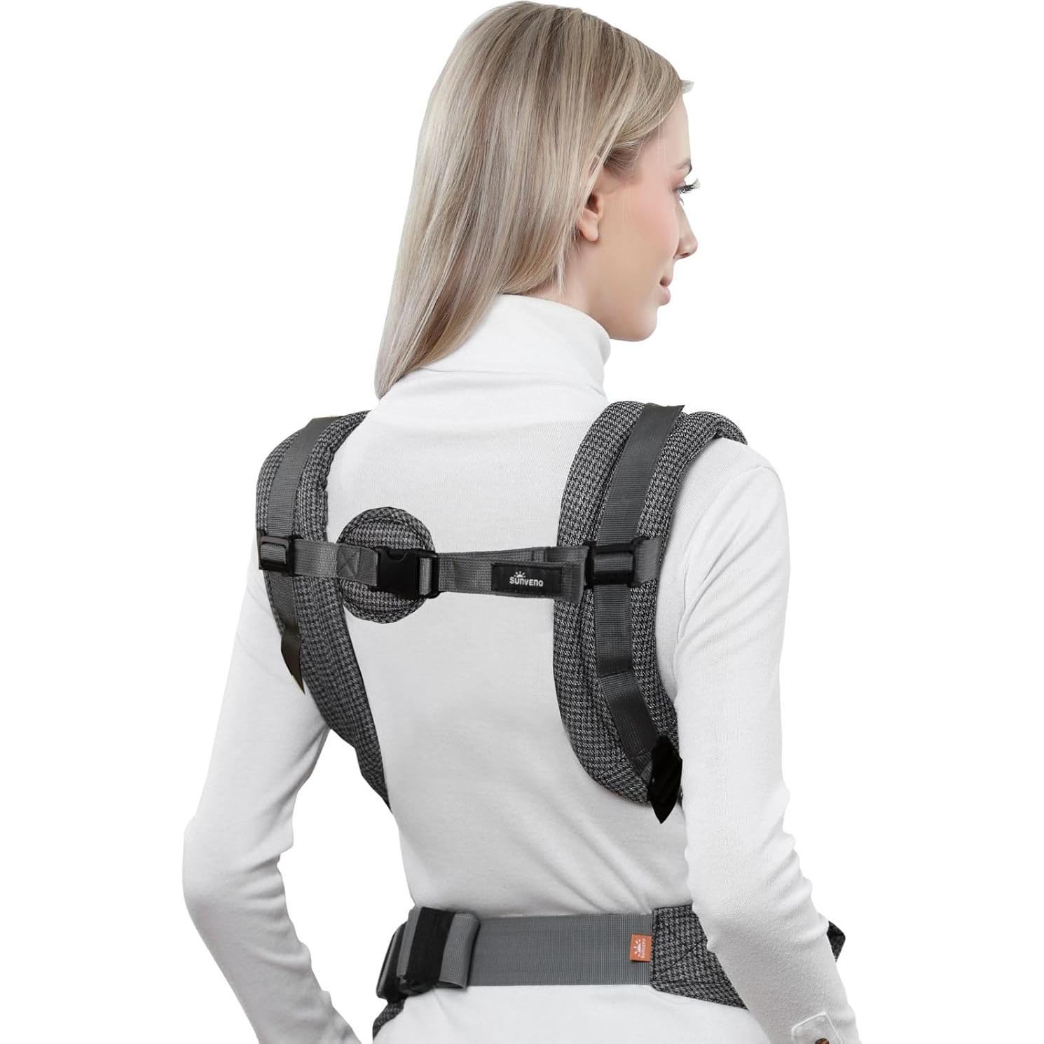 Portabebés Ergonómico SUNVENO Ajustable 0-14.97 kg Gris