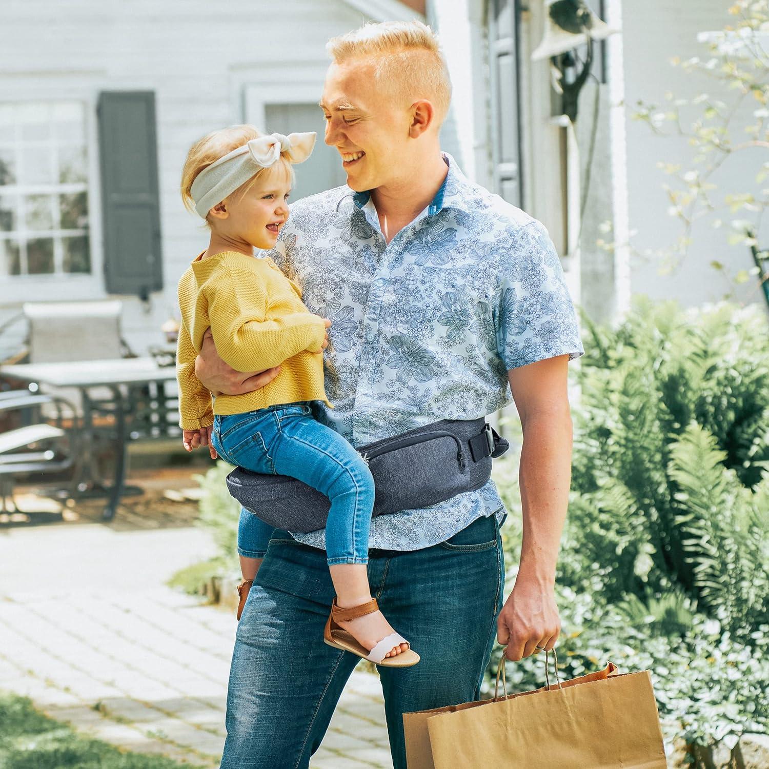 Portabebés Chicco Sidekick Denim - Asiento Ergonómico 15 kg