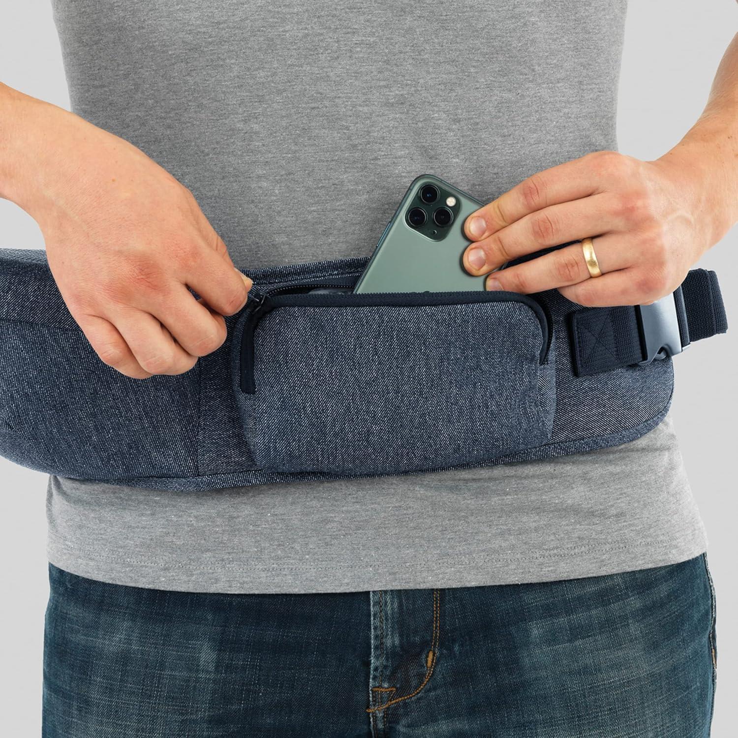 Portabebés Chicco Sidekick Denim - Asiento Ergonómico 15 kg