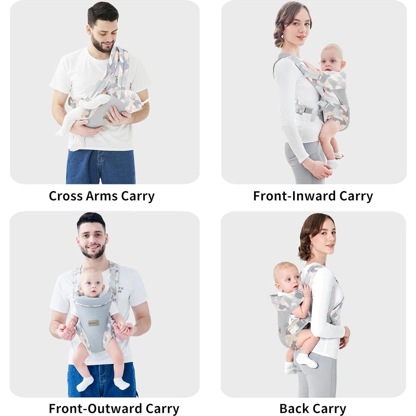 Fular Ergonómico para Bebés Camuflaje 3-20kg Algodón