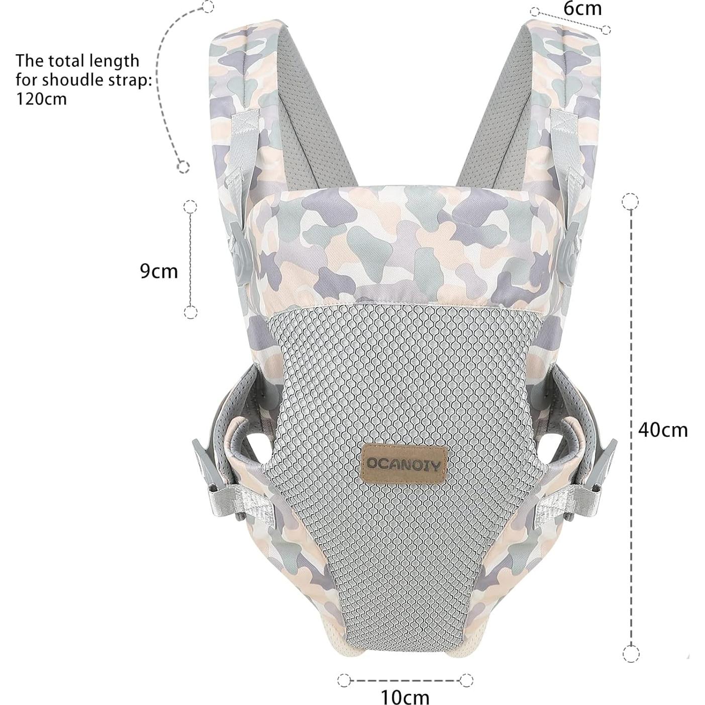 Fular Ergonómico para Bebés Camuflaje 3-20kg Algodón