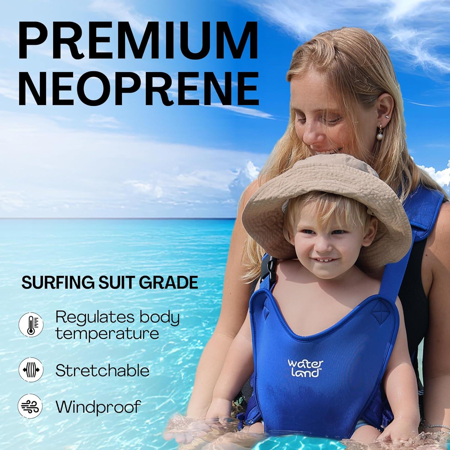 Portabebés WaterLand Gris - Impermeable y Ajustable para Bebés