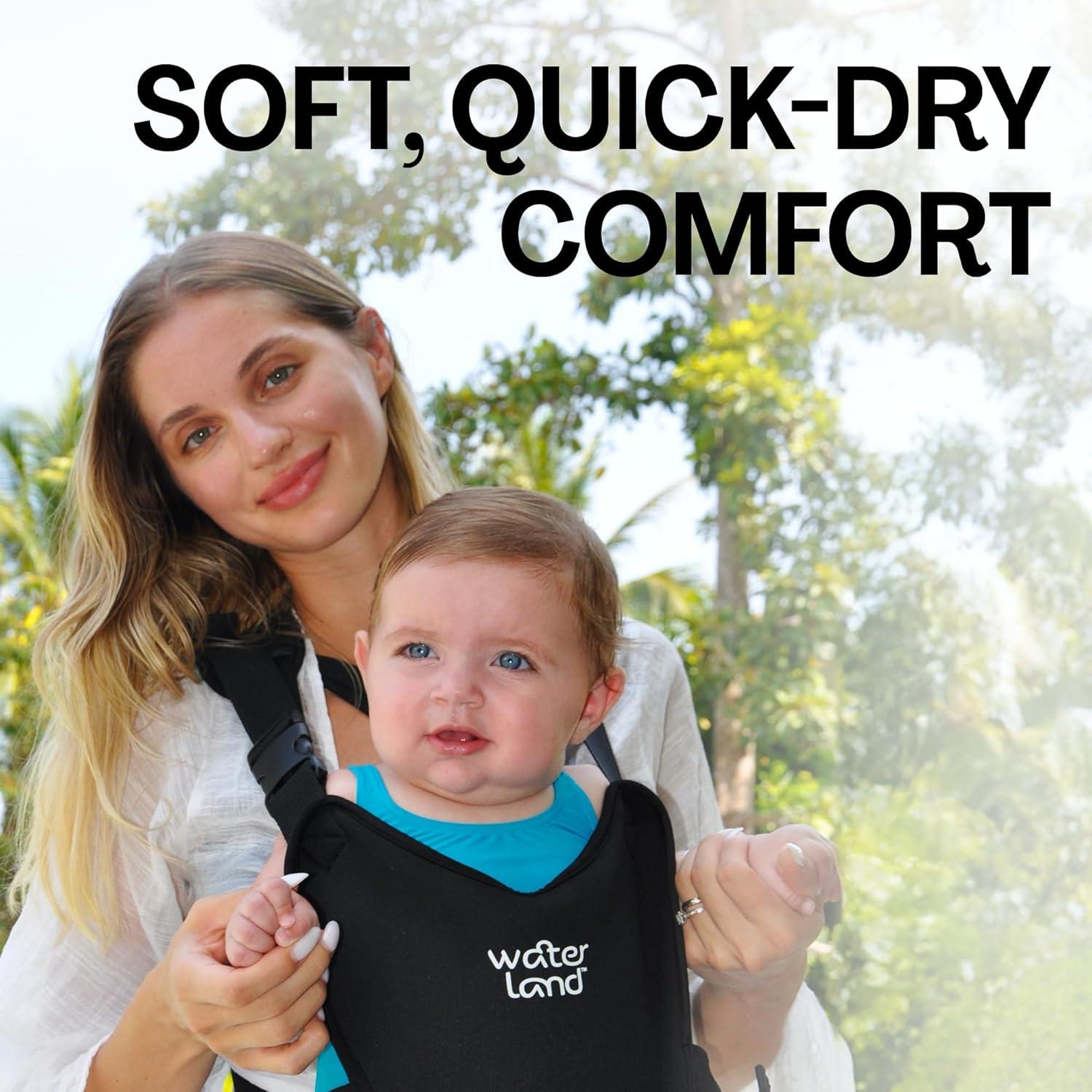 Portabebés WaterLand Gris - Impermeable y Ajustable para Bebés