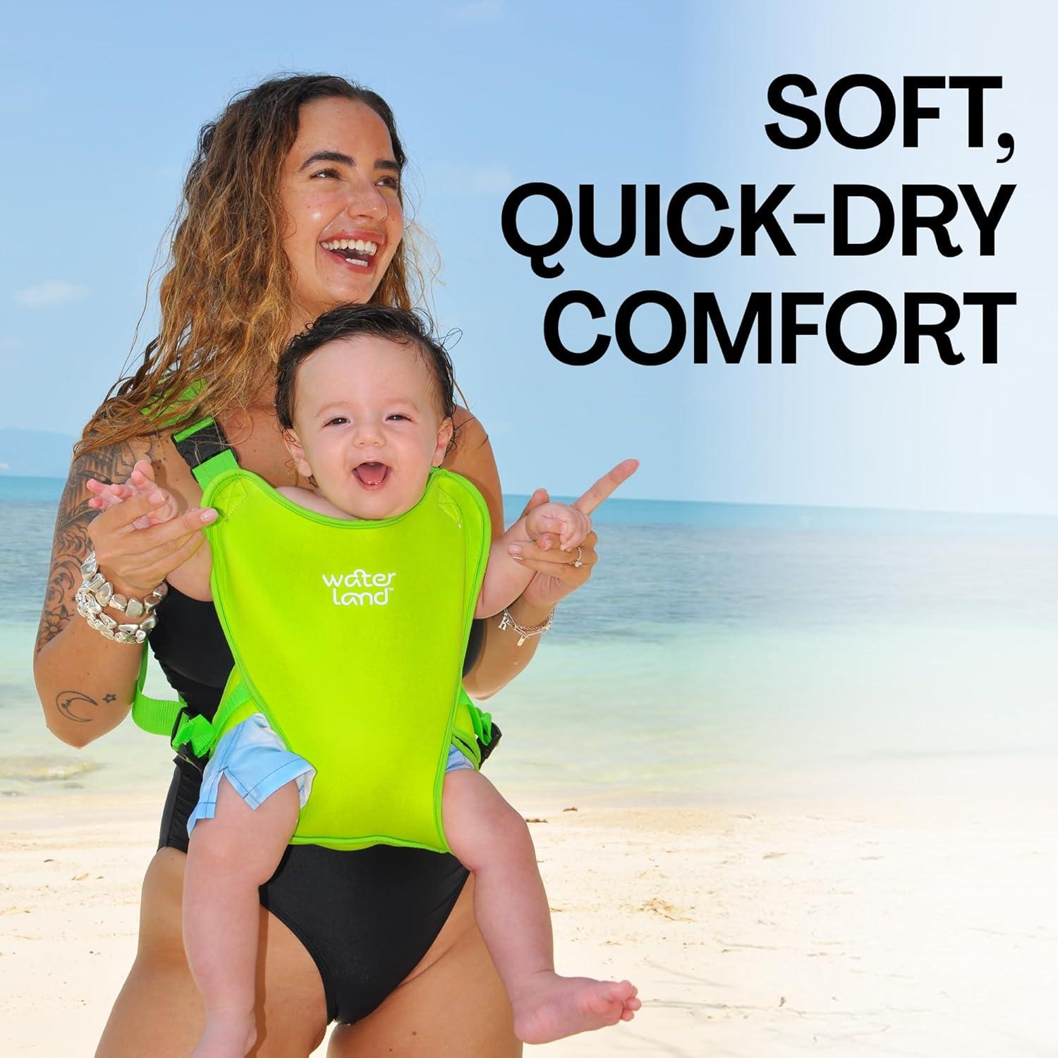 Portabebés WaterLand Gris - Impermeable y Ajustable para Bebés