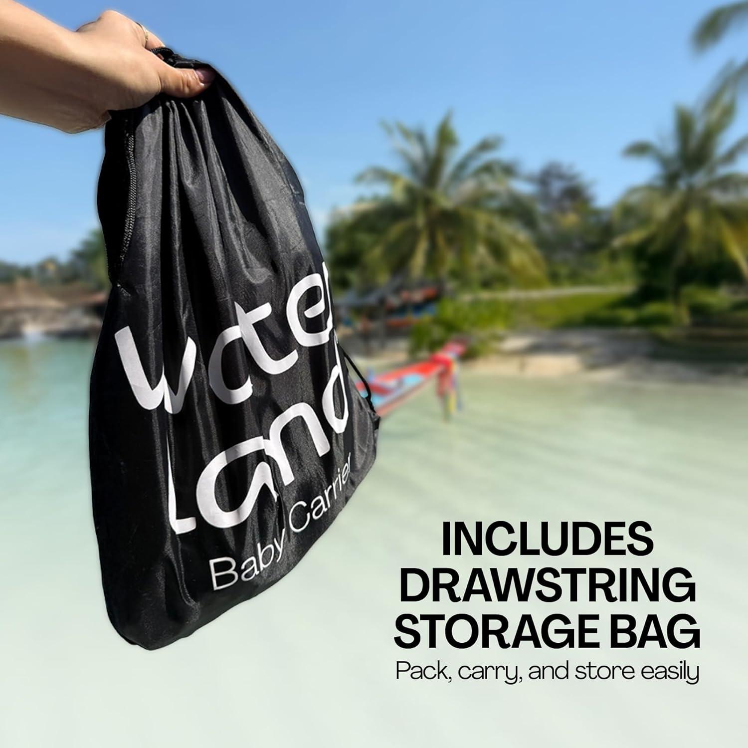 Portabebés WaterLand Gris - Impermeable y Ajustable para Bebés