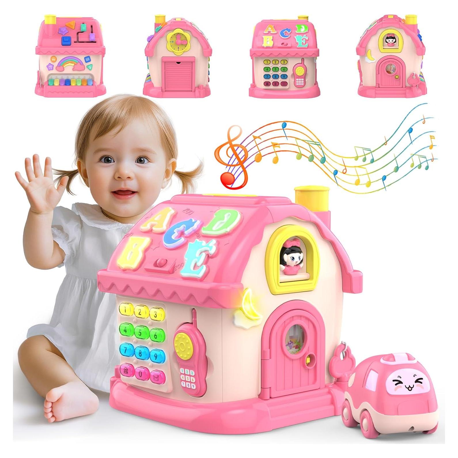 Casa Musical Montessori Fidecexv 12-en-1 para Niños 1-3 Años