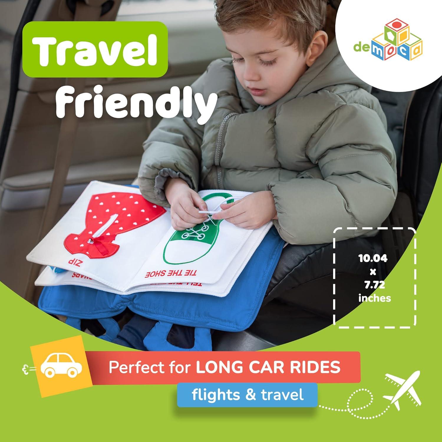 Libro Ocupado Montessori deMoca para Niños 1-3 Años - Actividades de Aviación