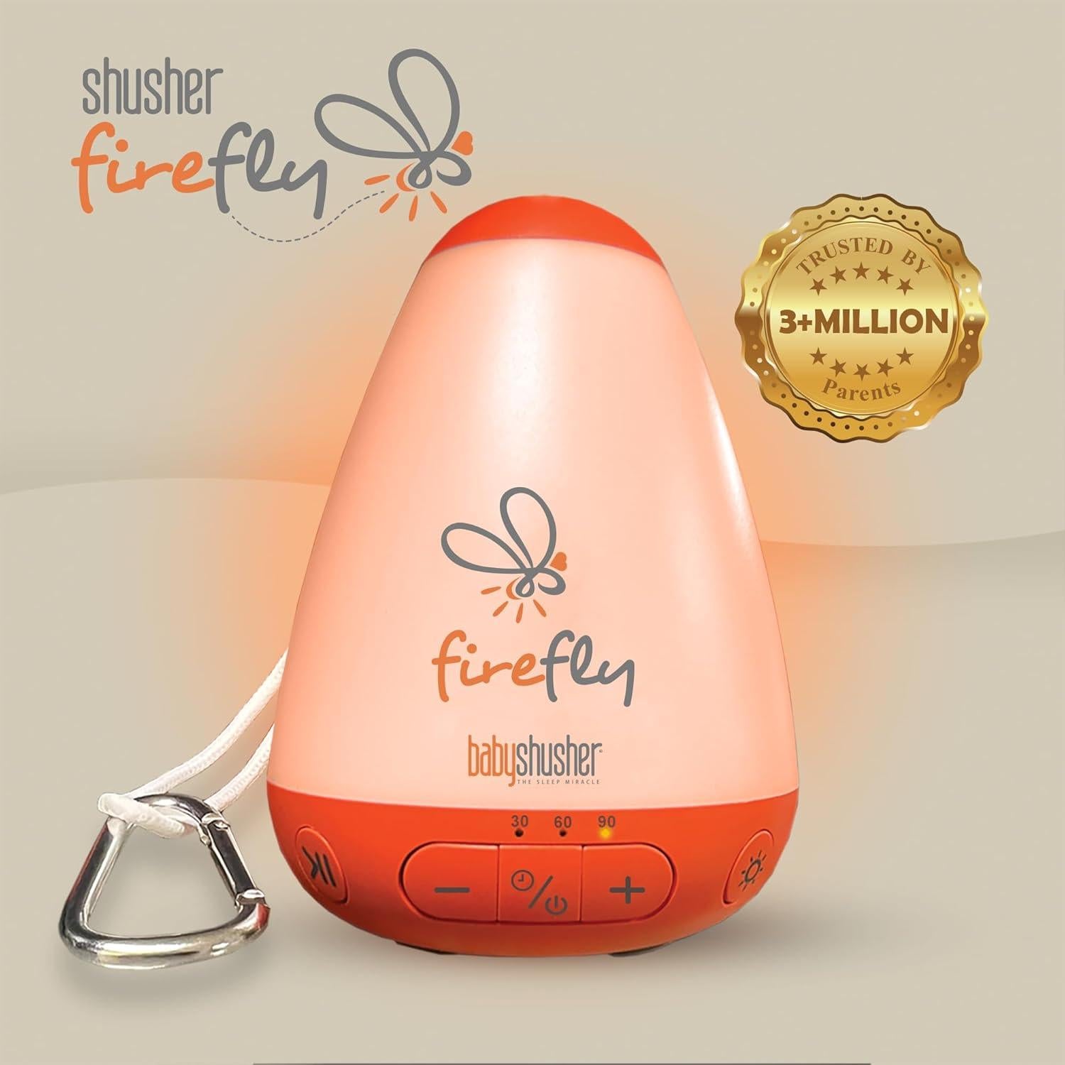 Baby Shusher Firefly Luz Nocturna y Sonido para Bebés