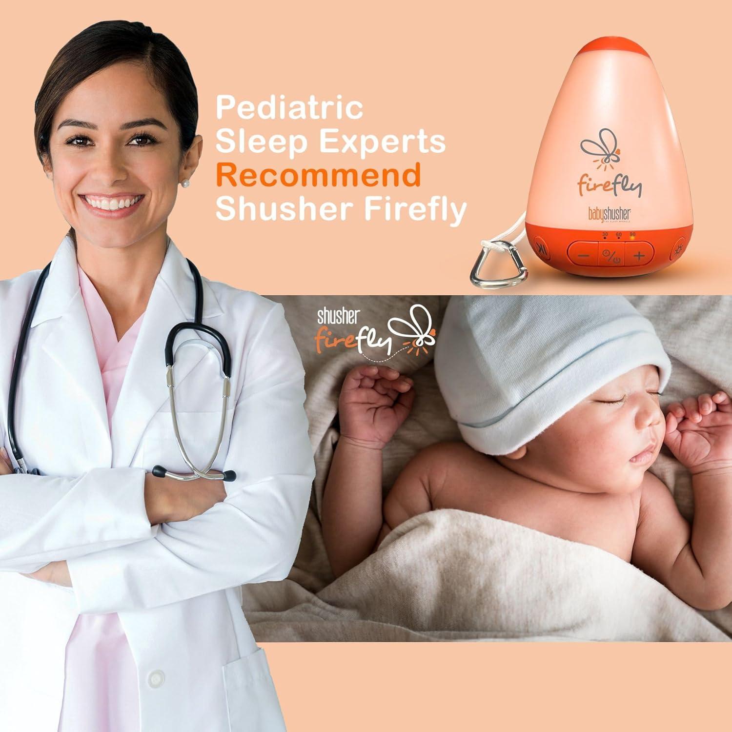 Baby Shusher Firefly Luz Nocturna y Sonido para Bebés