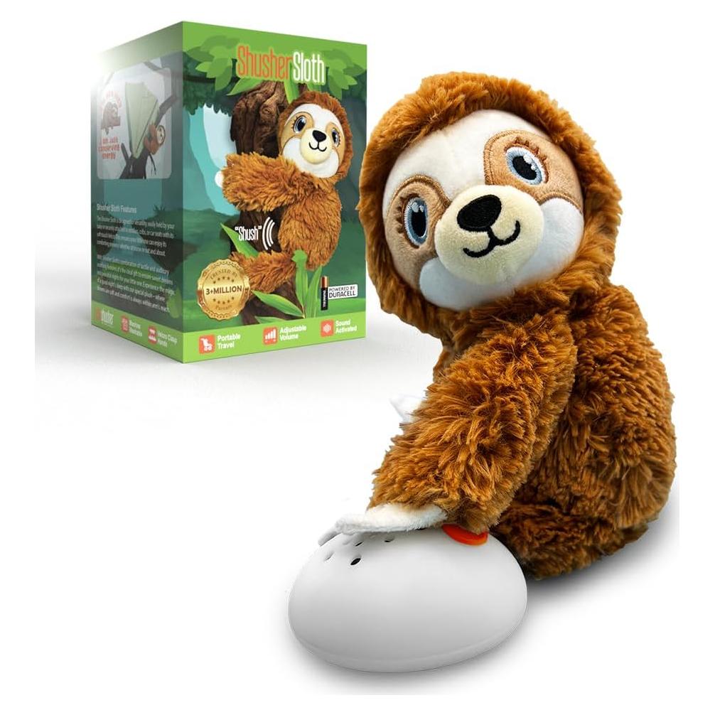 Juguete Calmante Baby Shusher Sloth - Sonido Blanco 280g