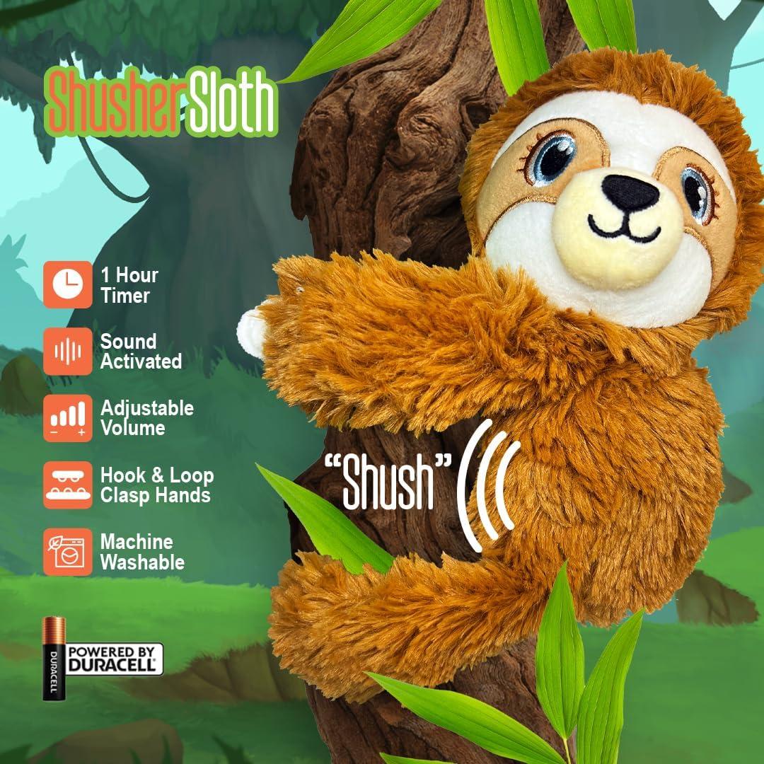 Juguete Calmante Baby Shusher Sloth - Sonido Blanco 280g