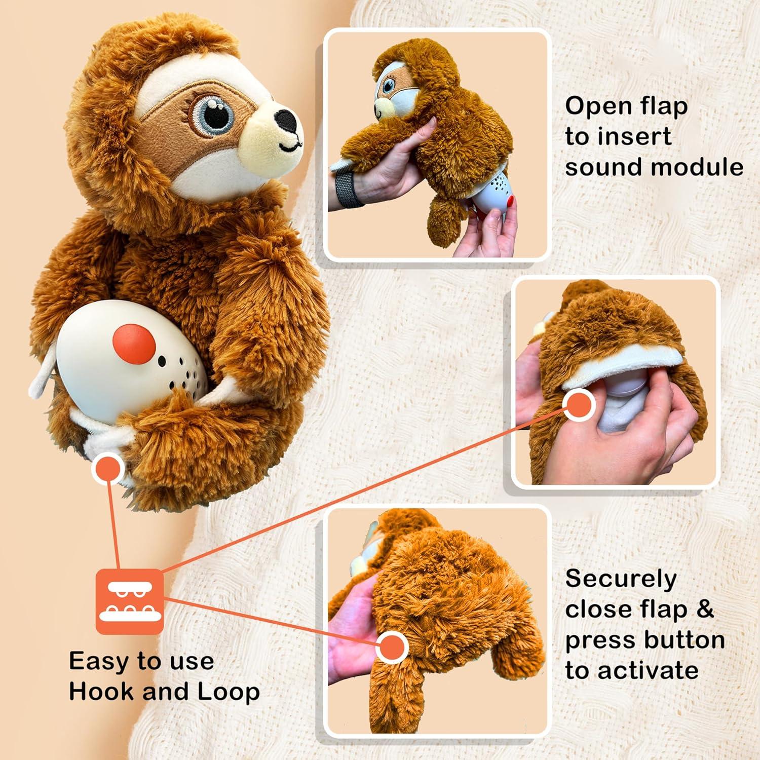 Juguete Calmante Baby Shusher Sloth - Sonido Blanco 280g