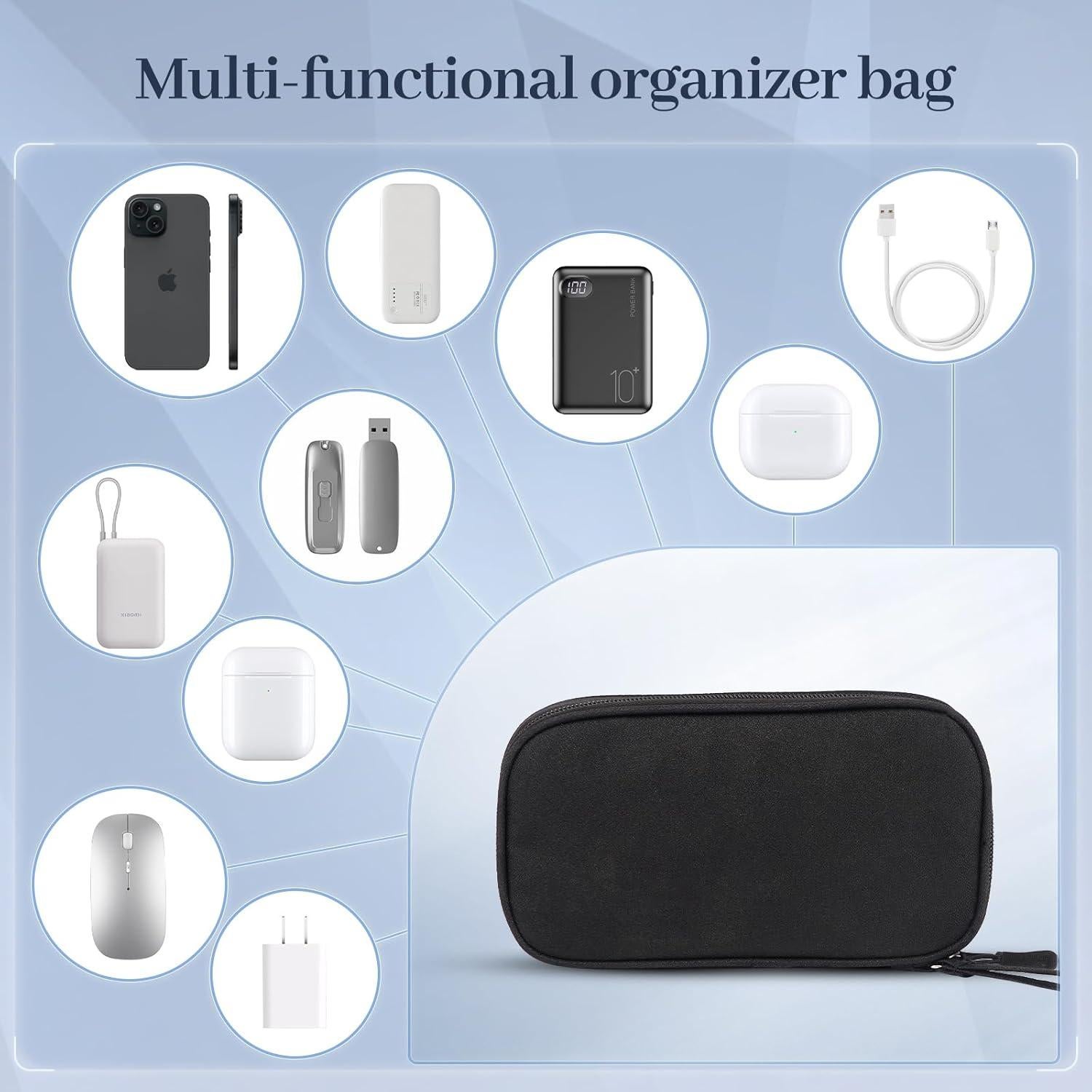 Organizador Electrónico de Viaje BLEUM CADE Impermeable Mediano