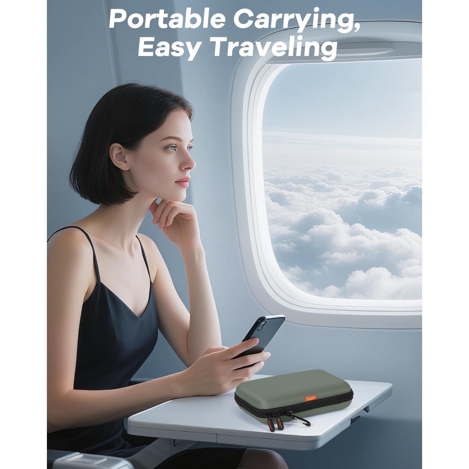 Funda Dura GLCON Verde Ejercito para Accesorios Electrónicos