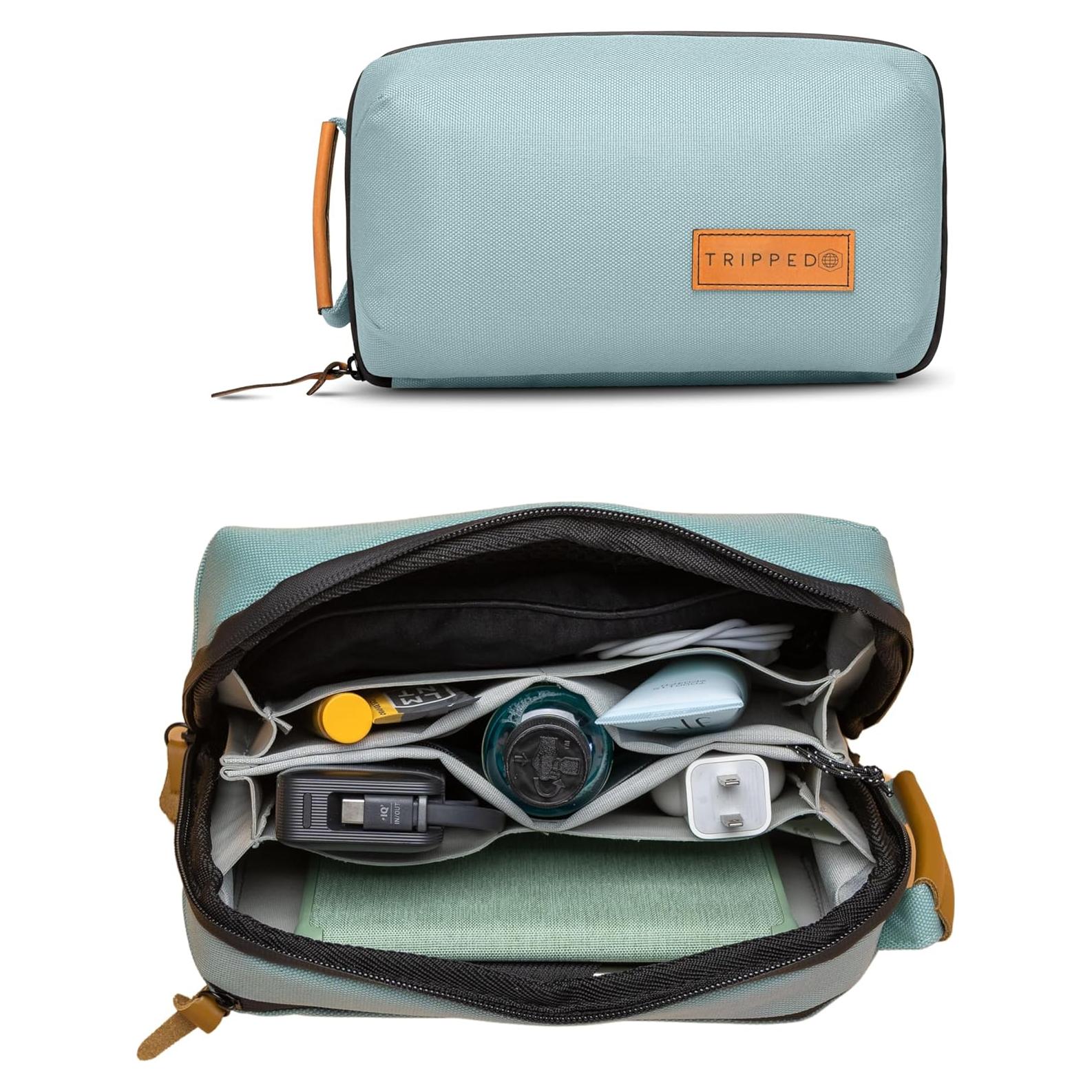 Organizador de Electrónica TRIPPED Verde Polvoriento 24x7.6x14 cm