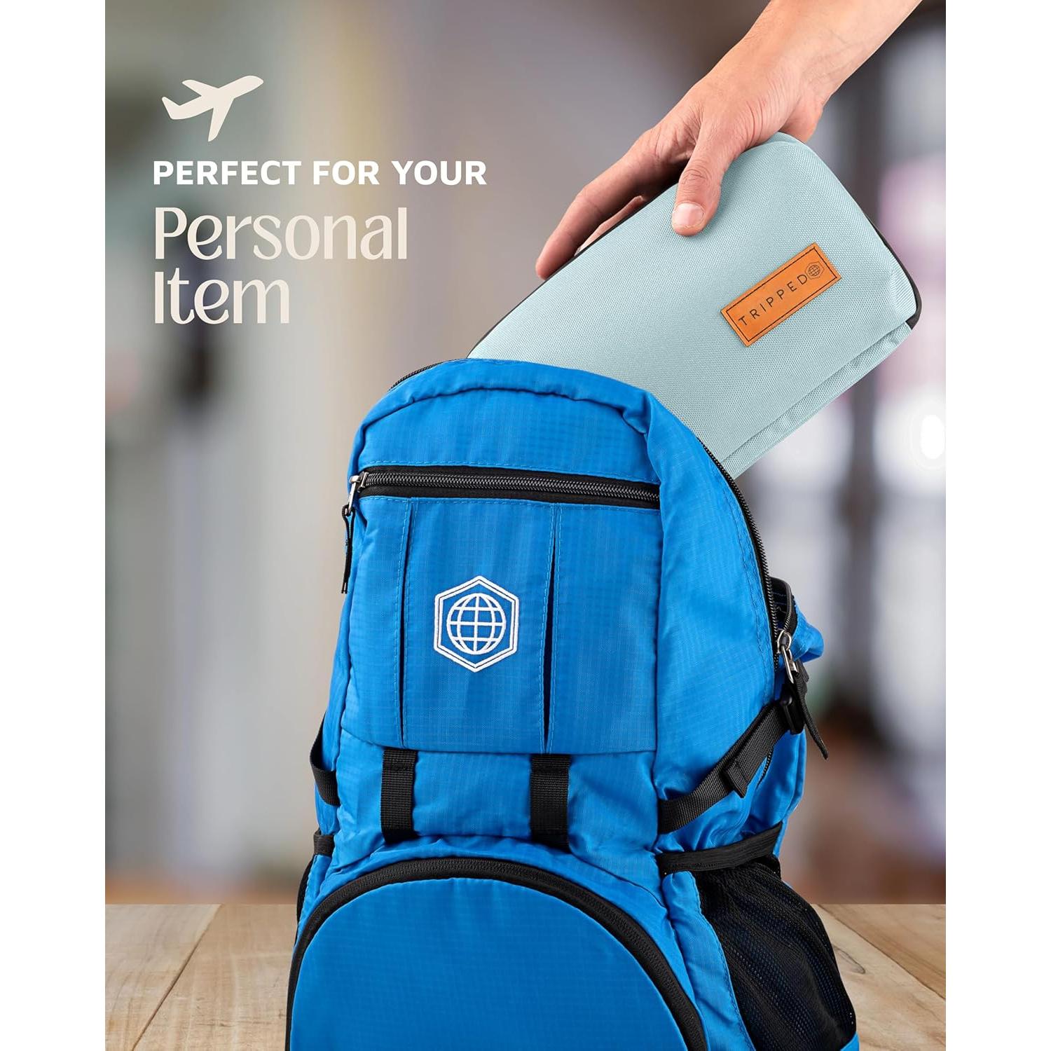 Organizador de Electrónica TRIPPED Verde Polvoriento 24x7.6x14 cm