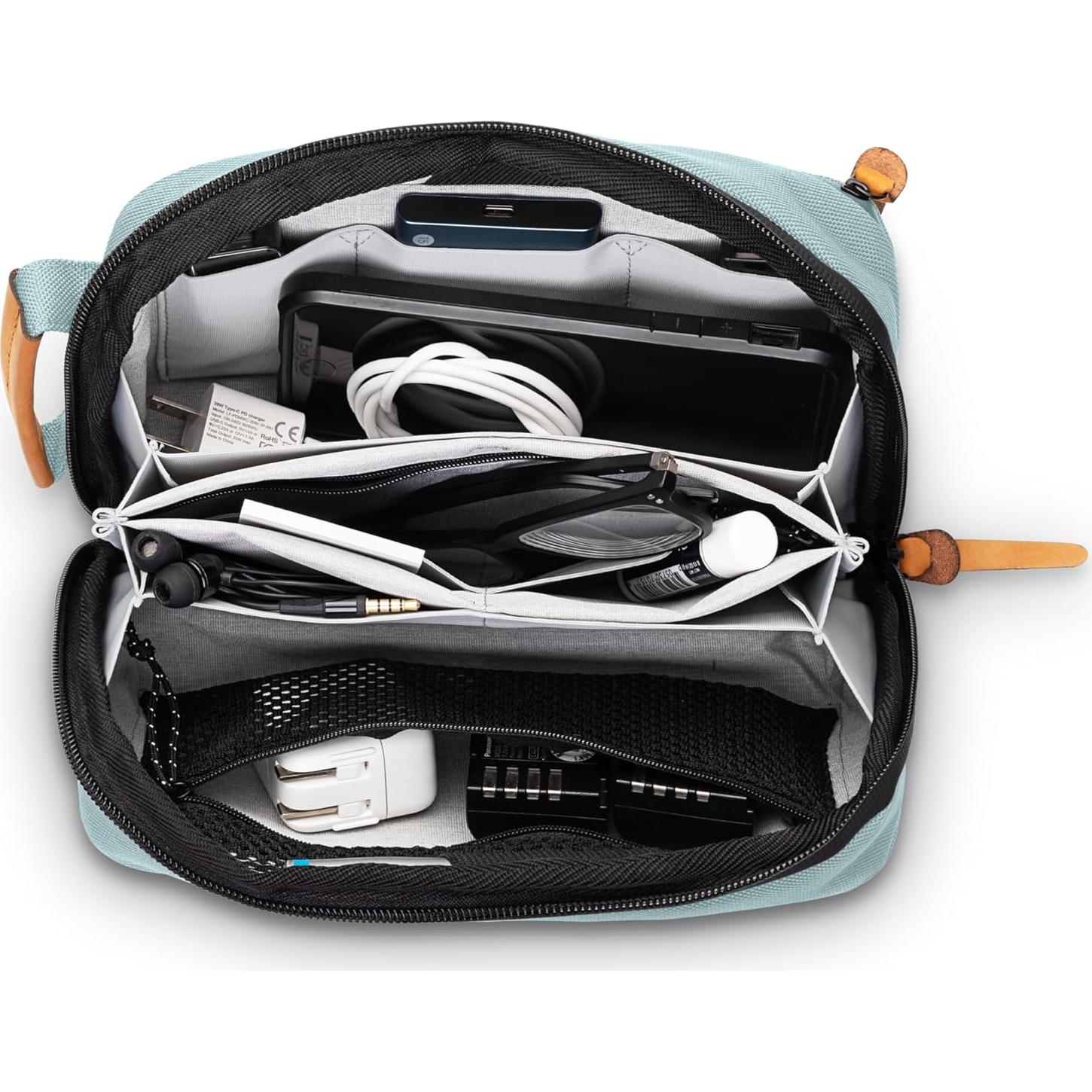 Organizador de Electrónica TRIPPED Verde Polvoriento 24x7.6x14 cm