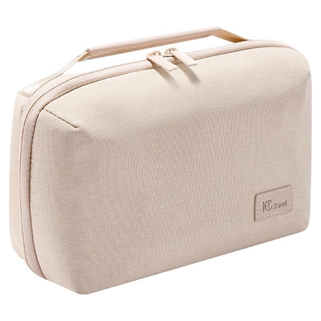 Organizador de Electrónicos Kaxich Beige, Estuche Impermeable 23x14x9.5cm