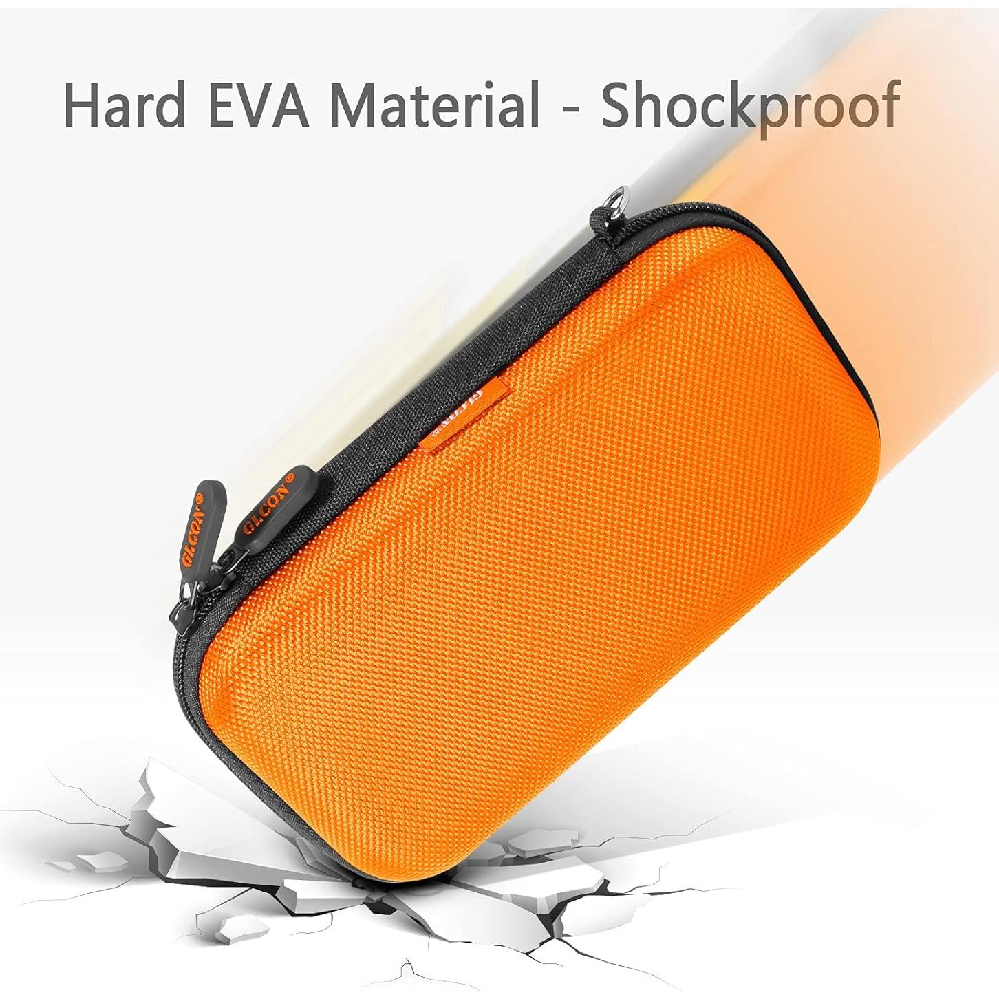 Funda Dura EVA Naranja GLCON para Disco Duro y Accesorios