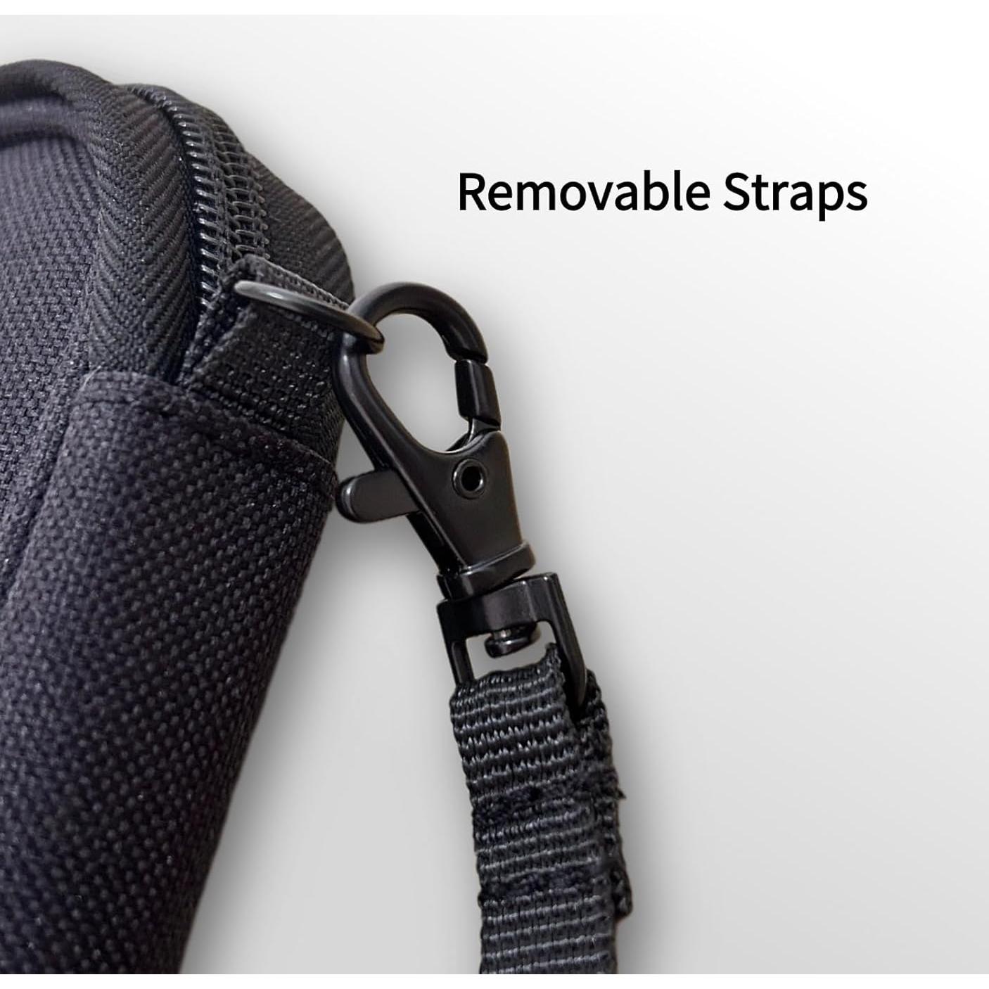 Estuche Organizador de Cables de Viaje Negro 25.4x17.8 cm