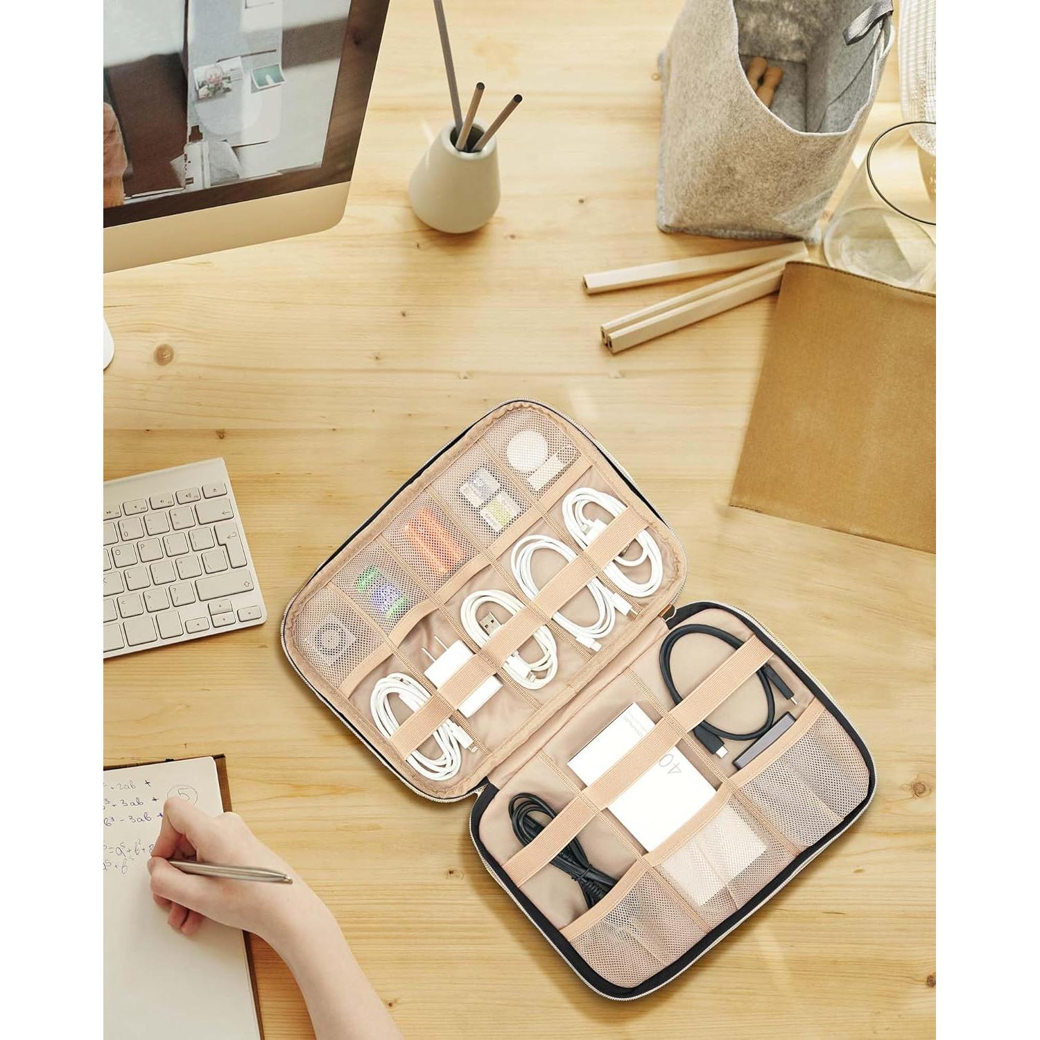 BAGSMART Organizador de Viaje Electrónico Negro 26.9x19.1 cm