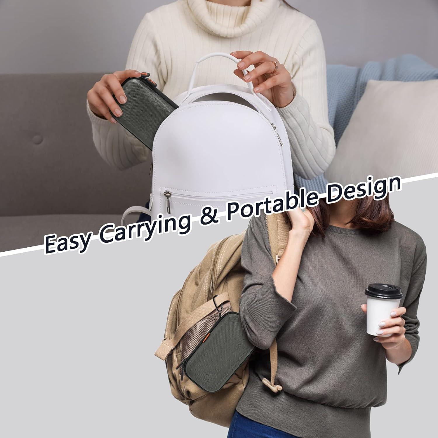 GLCON Funda Organizador de Cables - Dura EVA Gris Plateado