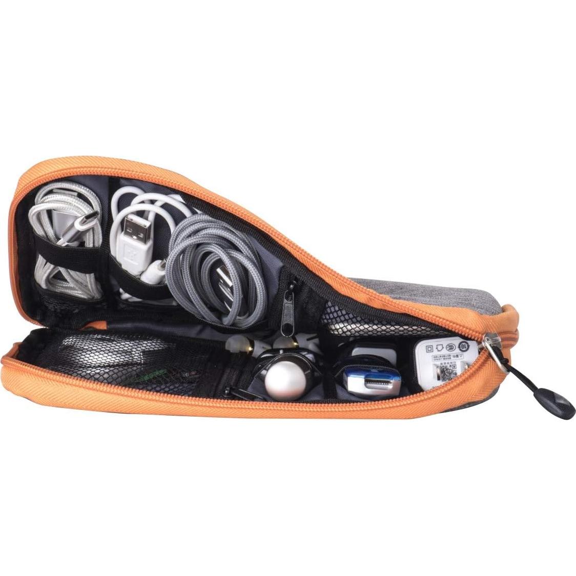 Organizador de Cables de Viaje Sunsir Naranja Impermeable 24.89x17.78cm