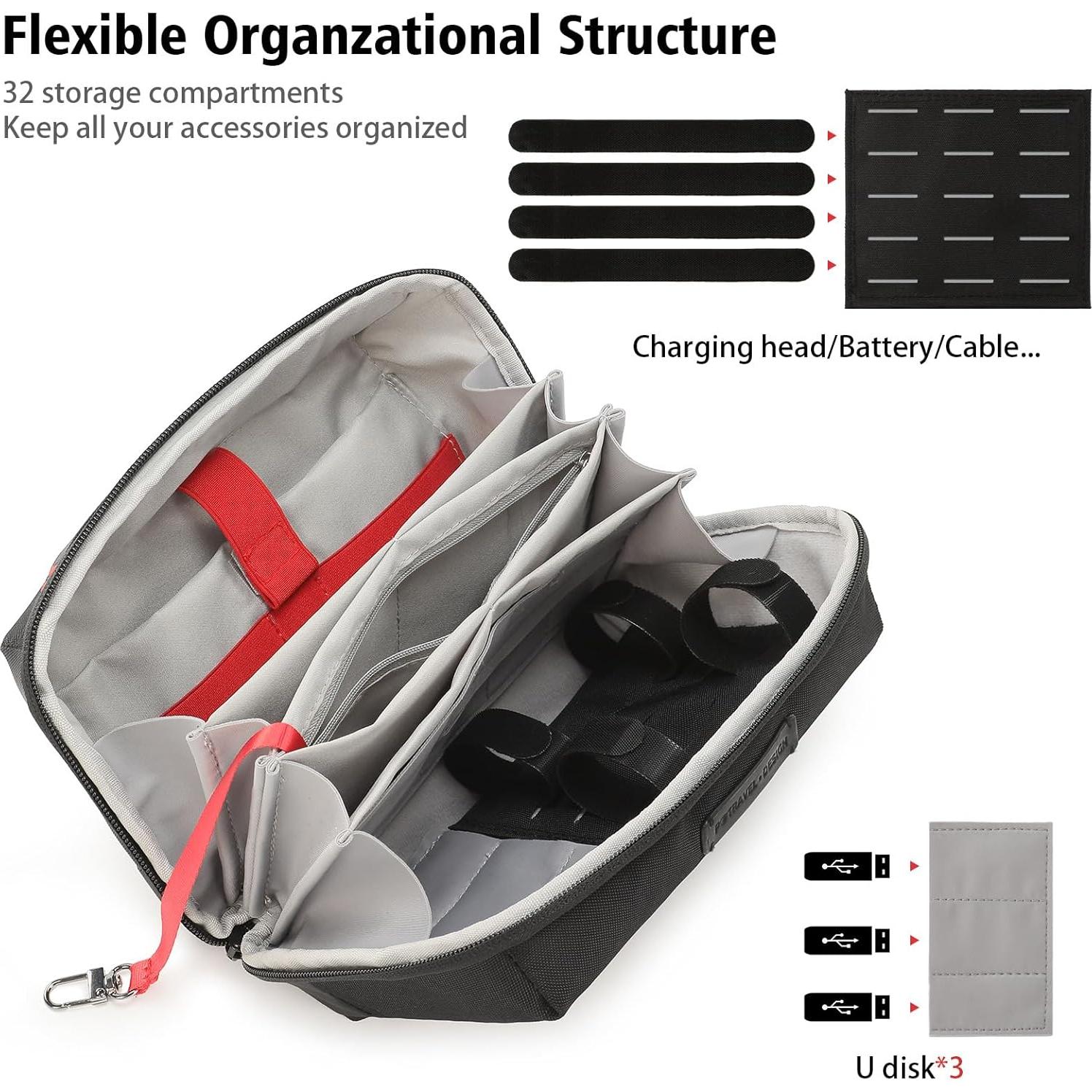 Bolsa Organizador de Viaje VanFn para Electrónicos 25x10x15cm