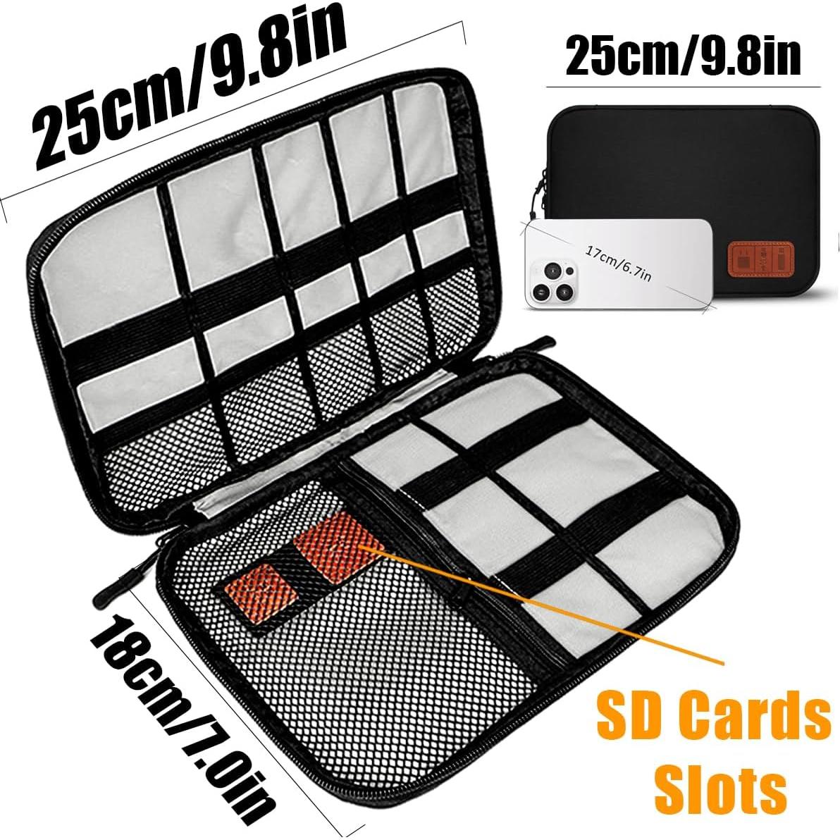 Organizador de Cables Vaxaape Negro 26.9x19.1 cm Nylon