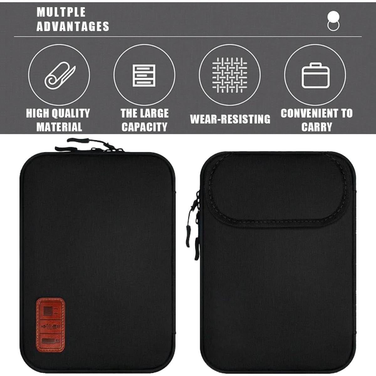 Organizador de Cables Vaxaape Negro 26.9x19.1 cm Nylon