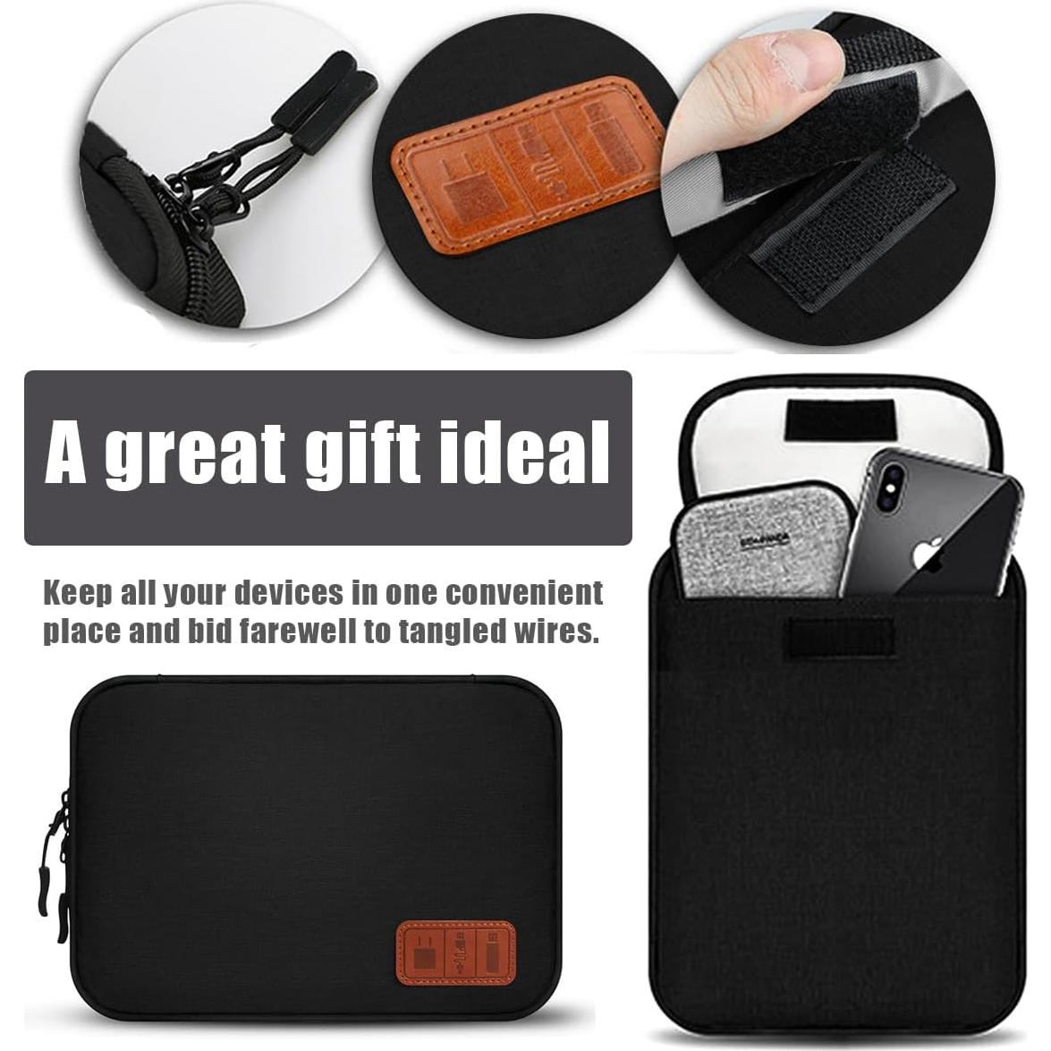 Organizador de Cables Vaxaape Negro 26.9x19.1 cm Nylon