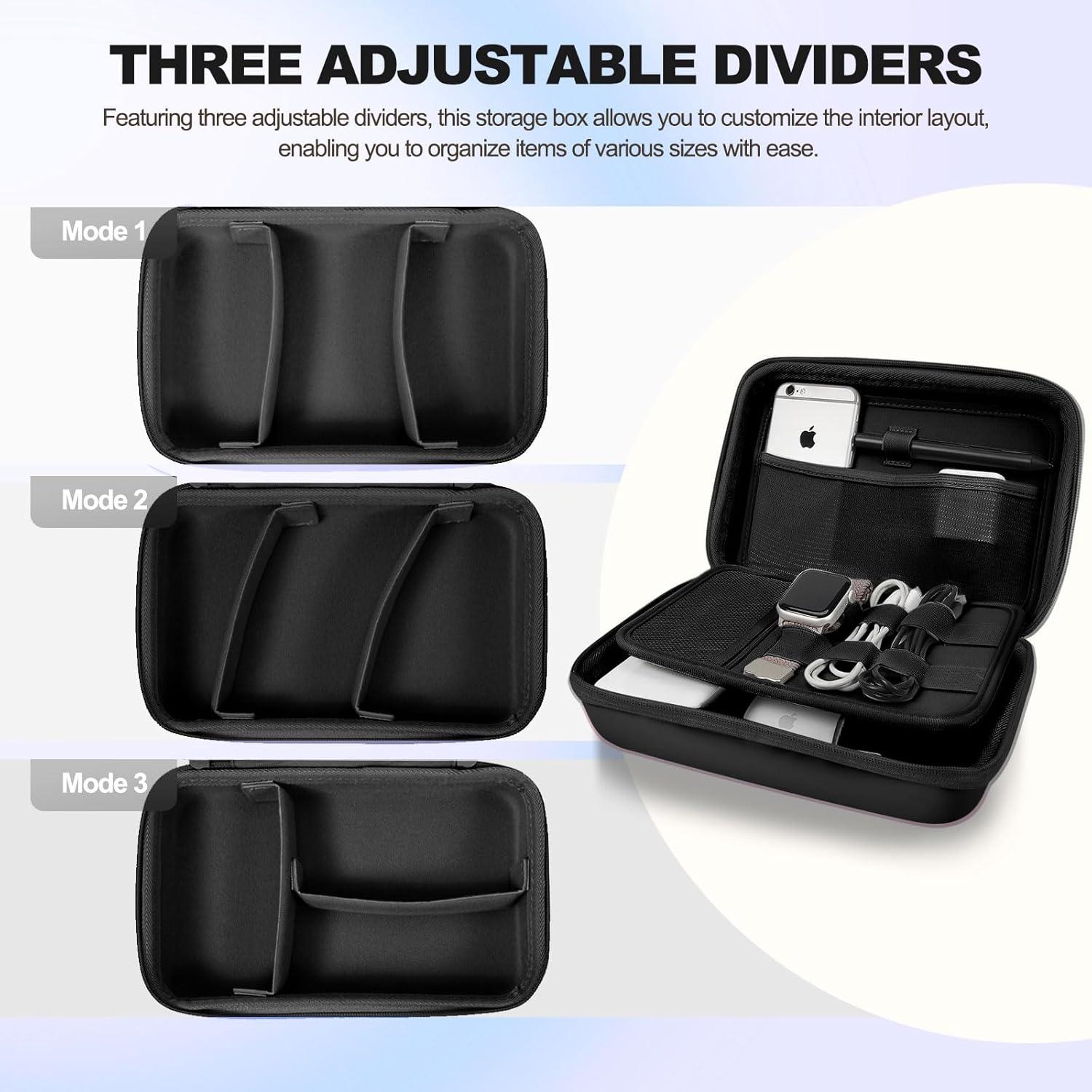 Funda Organizadora Electrónica MeloSync Negra 25.1x16cm