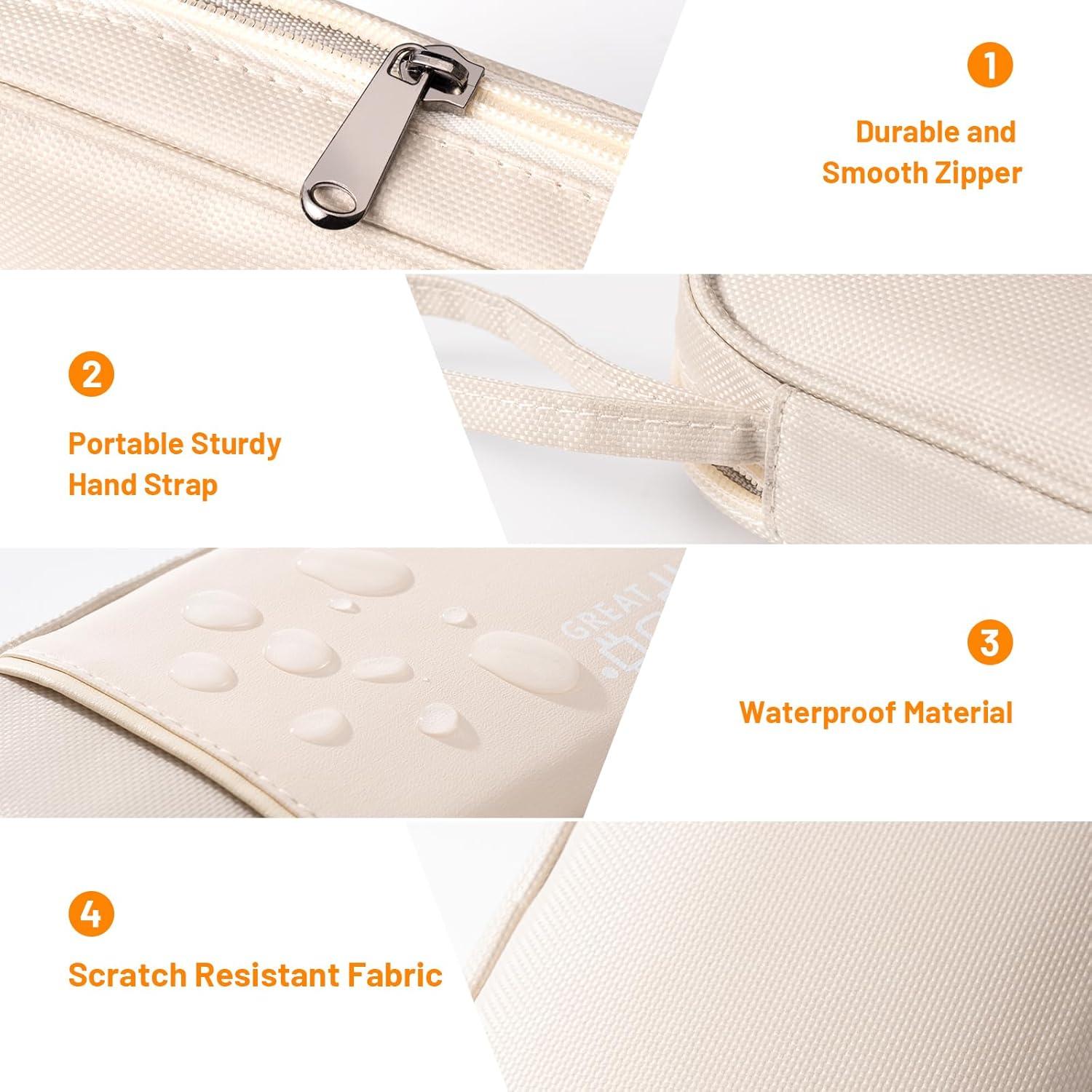 Organizador de Cables OrgaWise S2-Beige Impermeable 18.8x11.9cm