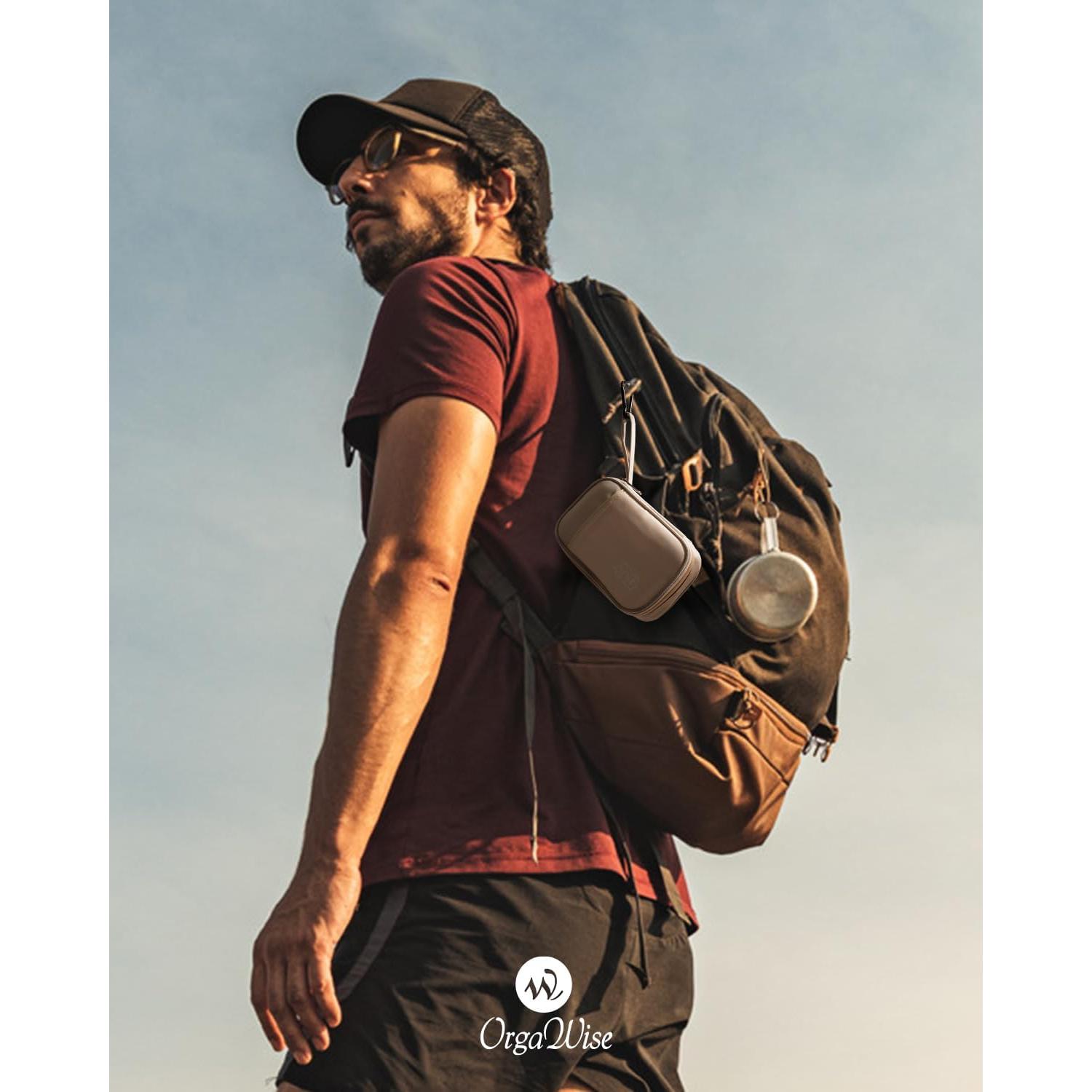 Organizador de Cables OrgaWise S2-Beige Impermeable 18.8x11.9cm