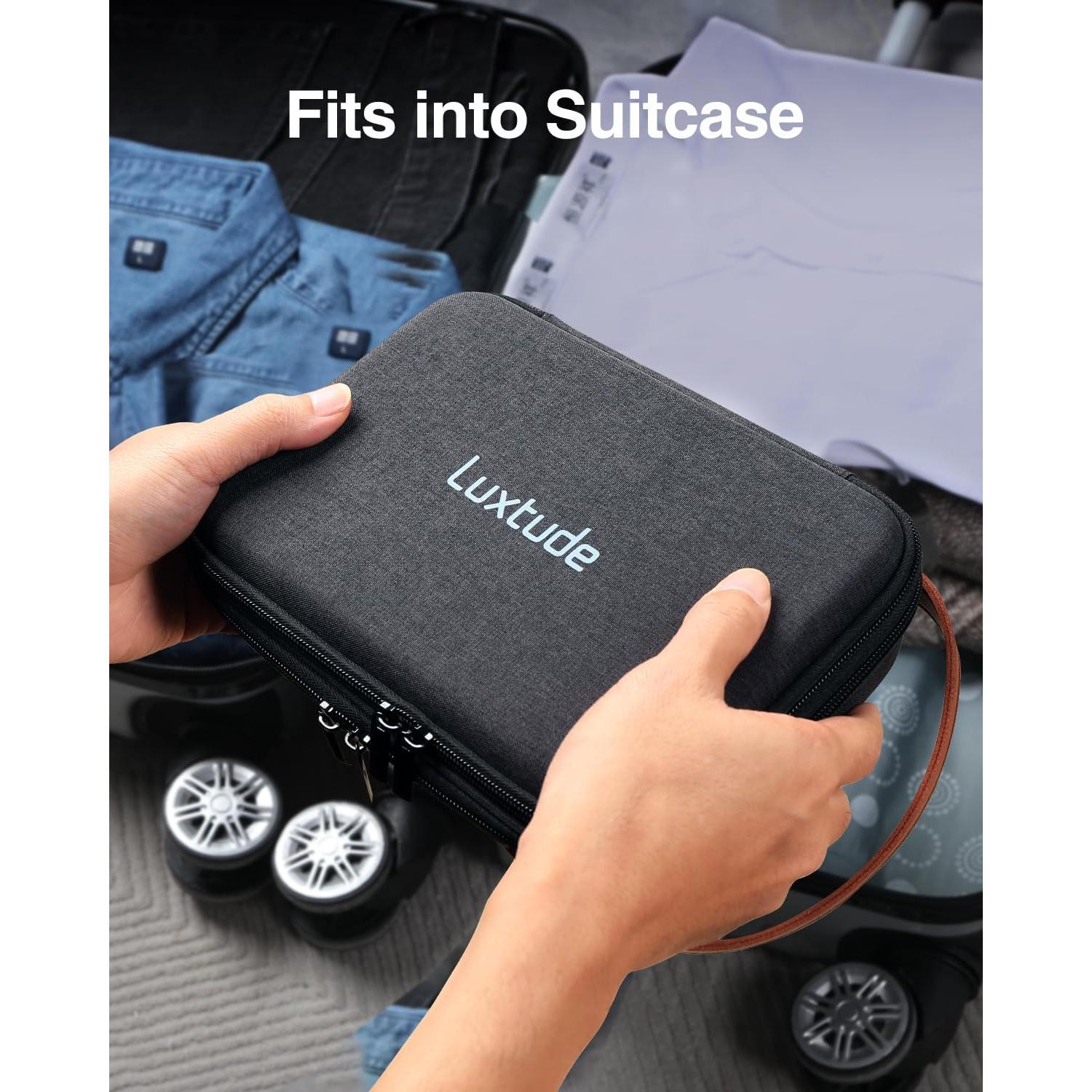 Organizador Electrónico Luxtude Doble Capa Negro 23.6x17cm