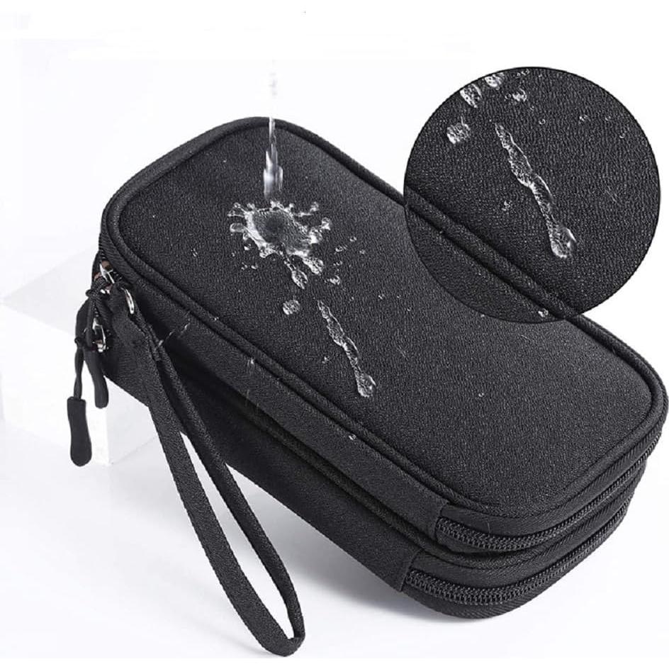 Bolsa Organizadora Electrónica Yiasangly Negra Impermeable 19x11x6cm