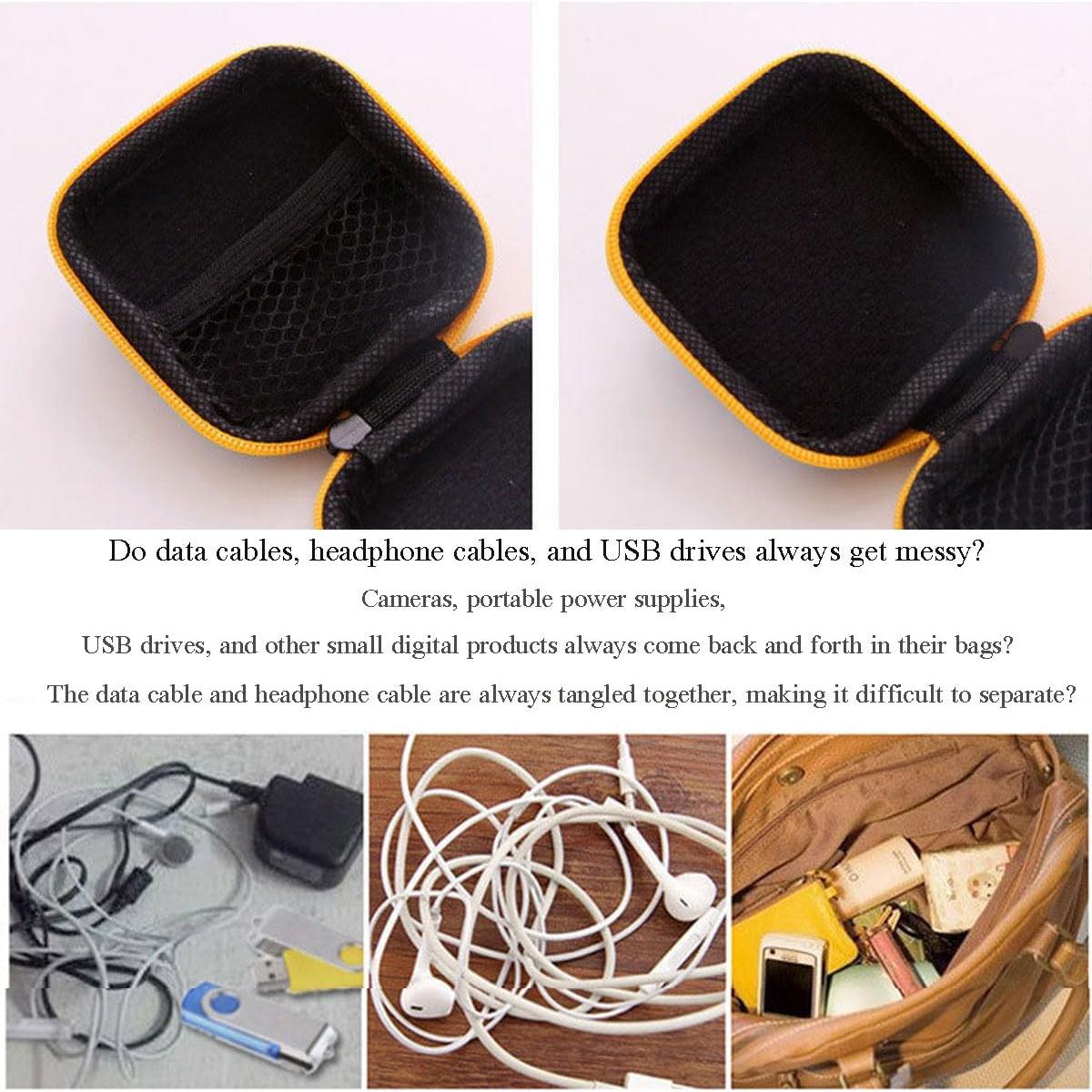 Organizador de Cables de Viaje Jiujiutu 3 Piezas Compacto