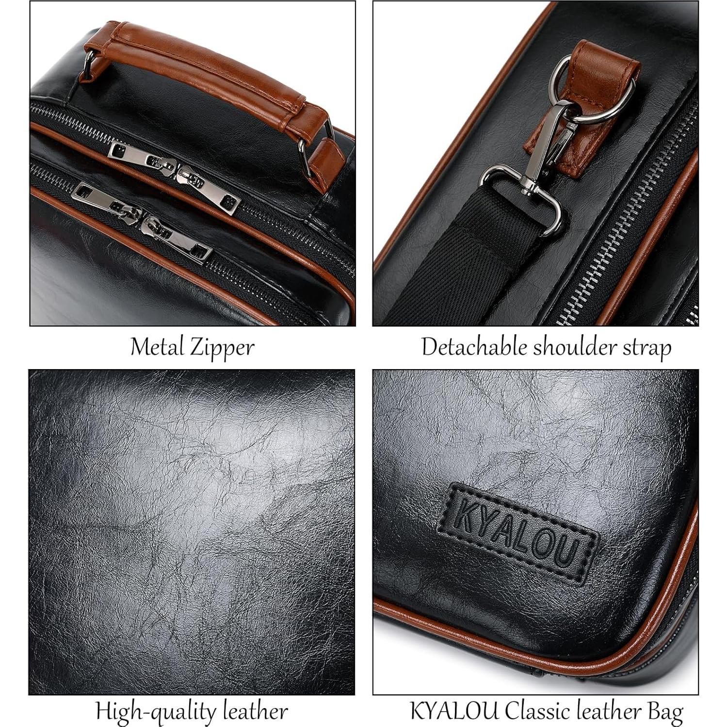 Organizador de Viaje KYALOU Negro, Funda Impermeable para Accesorios Electrónicos