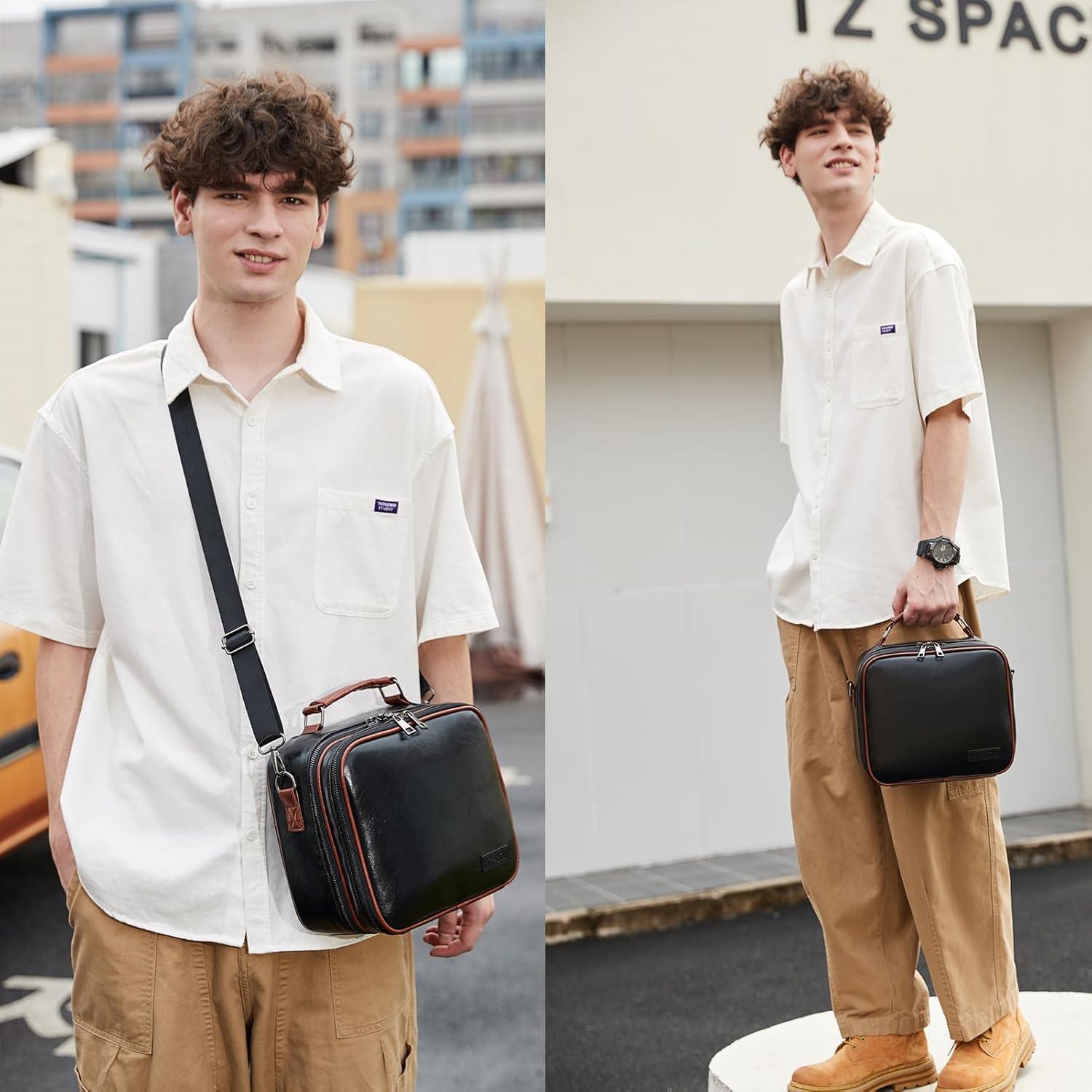 Organizador de Viaje KYALOU Negro, Funda Impermeable para Accesorios Electrónicos