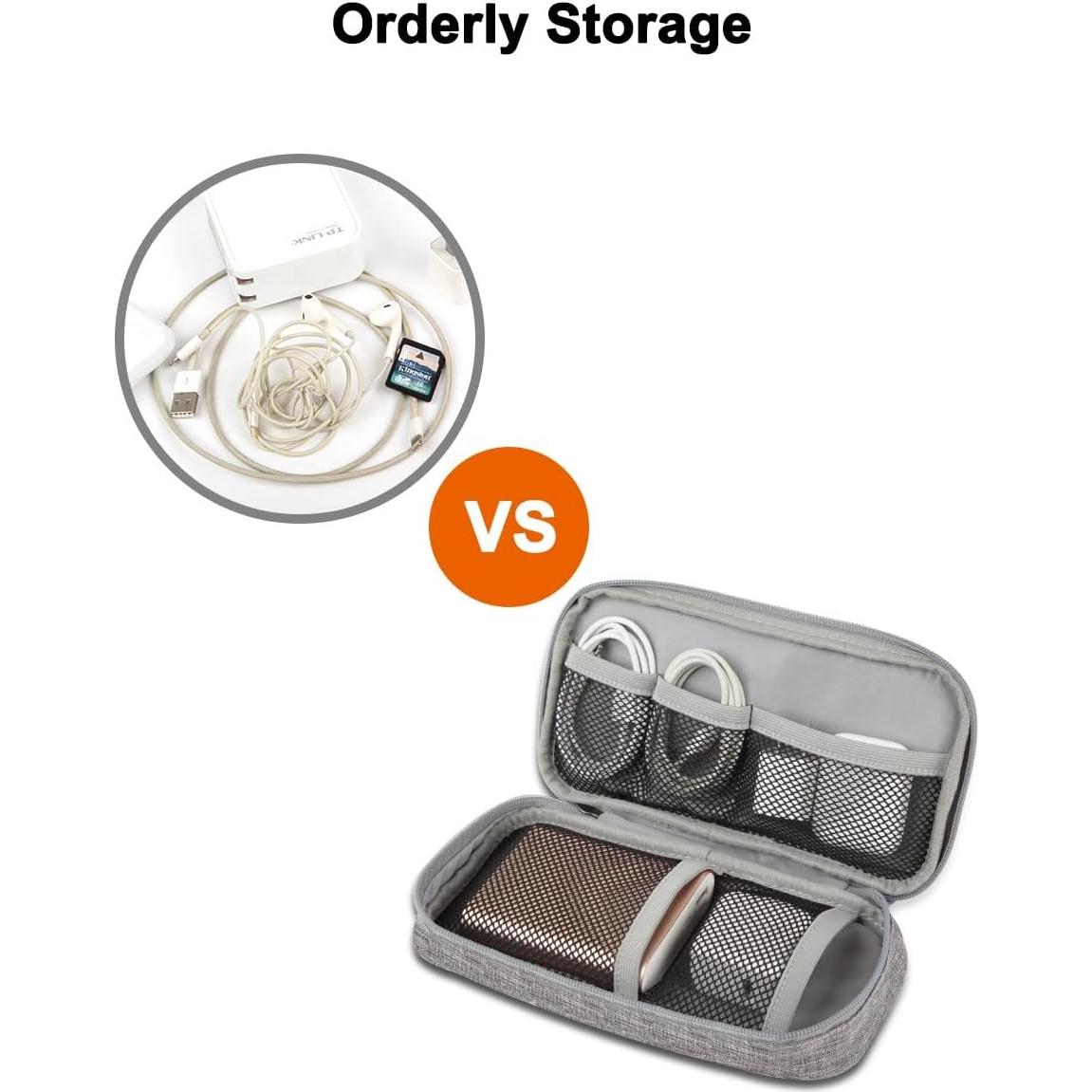 Organizador de Cables GOX Gris Pequeño 21x11 cm