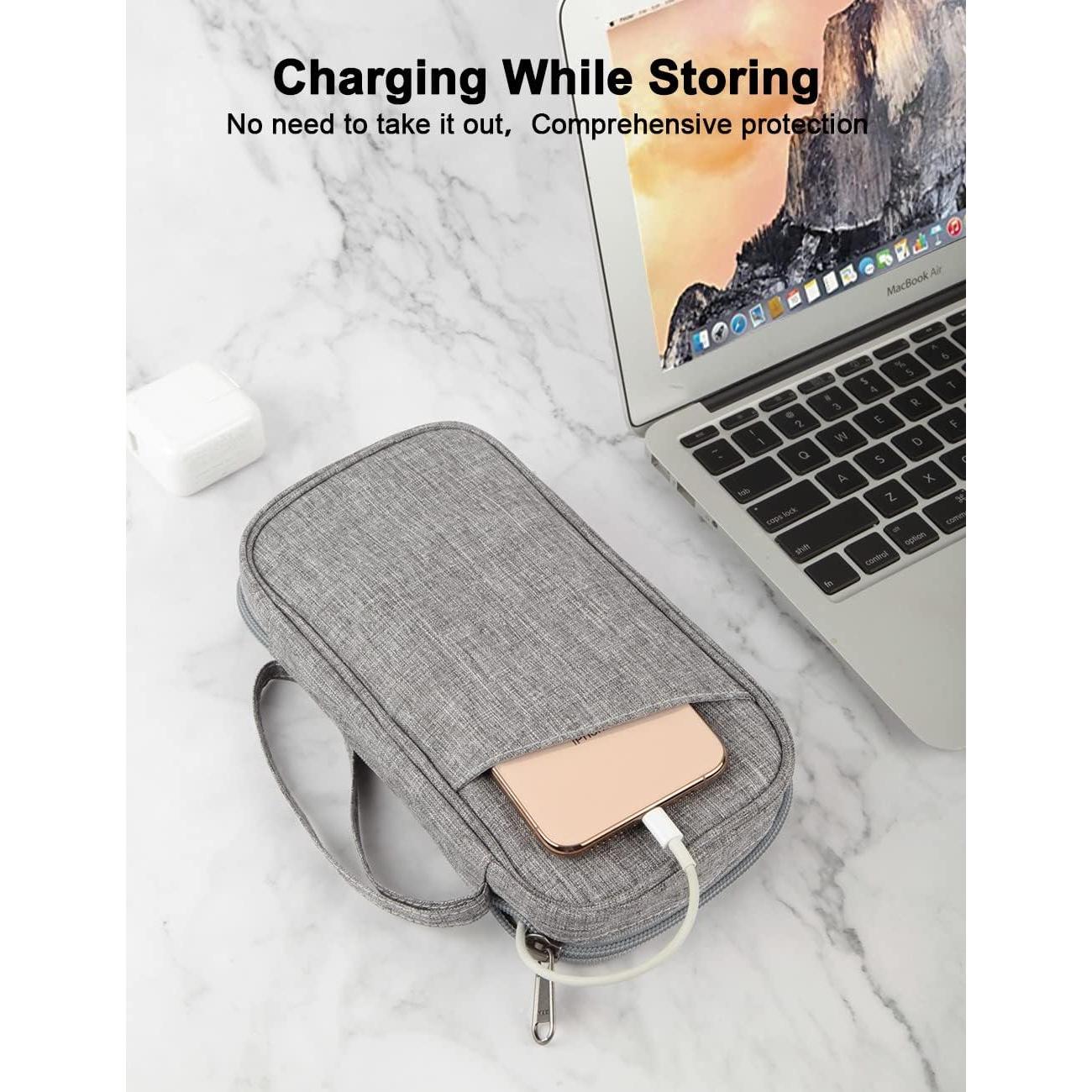 Organizador de Cables GOX Gris Pequeño 21x11 cm