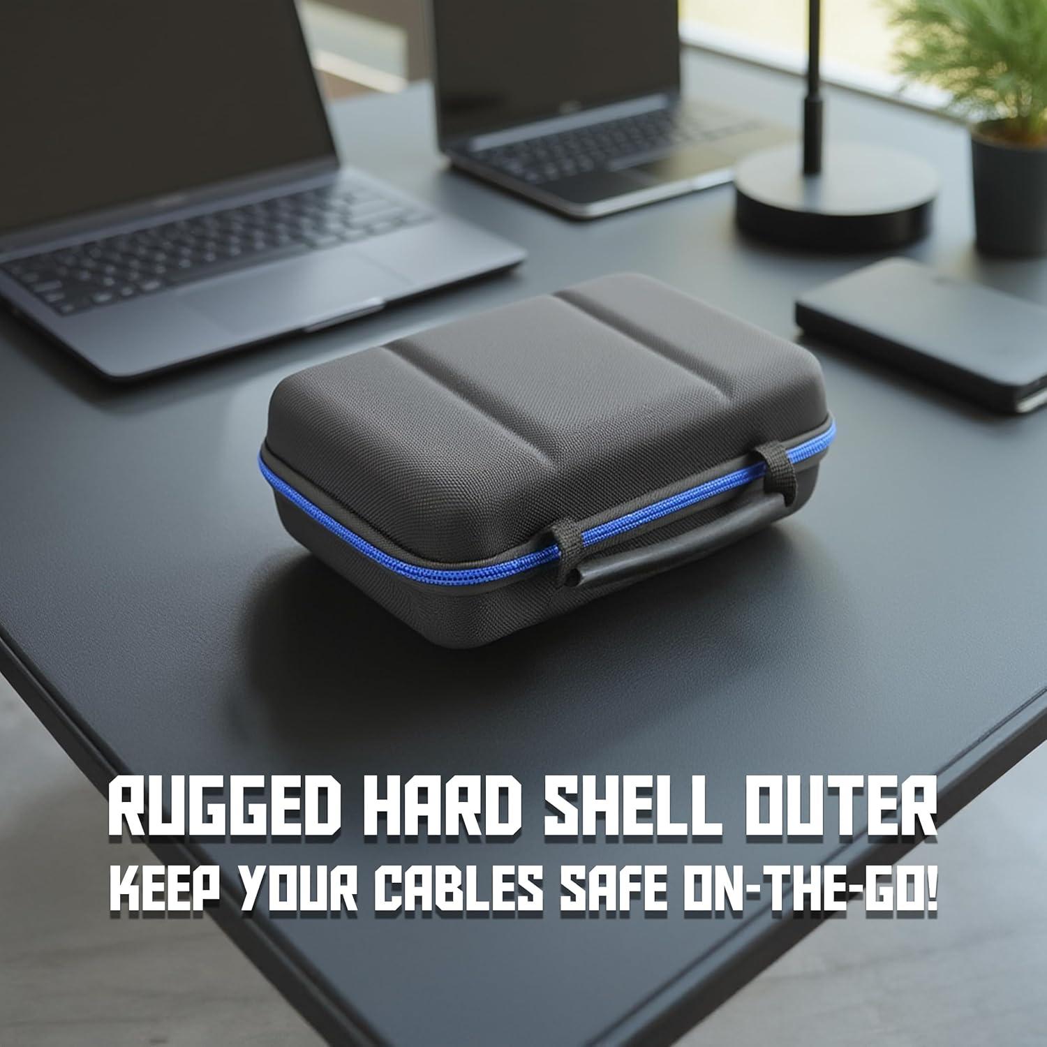 Estuche Organizador de Electrónicos CASEMATIX EVA-BL8 21.6x14x7.6cm