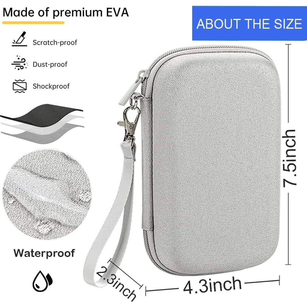 Funda Organizadora Electrónica Dura CAAORDKSO Gris Impermeable