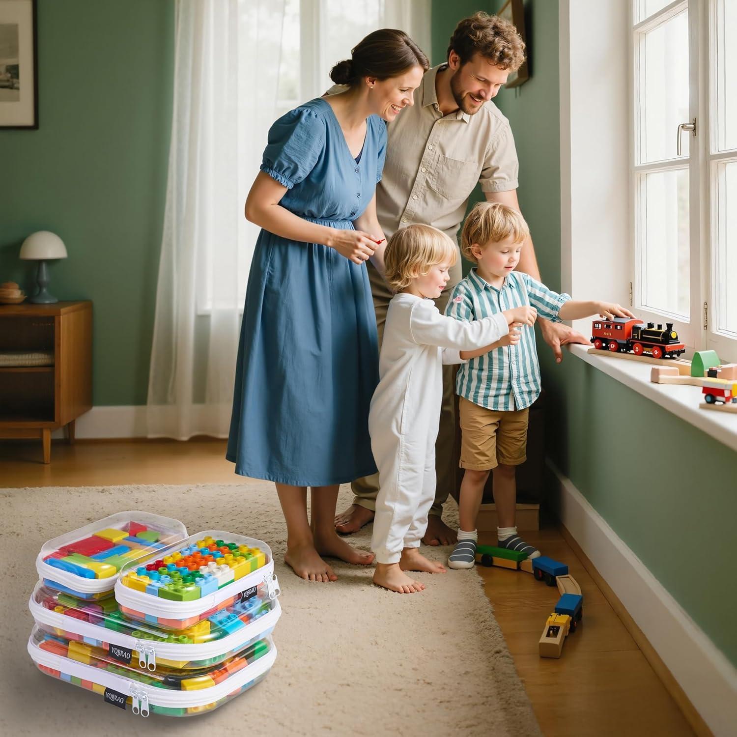 Estuches Organizadores de Plástico Duro YQBRAO - 6 Piezas